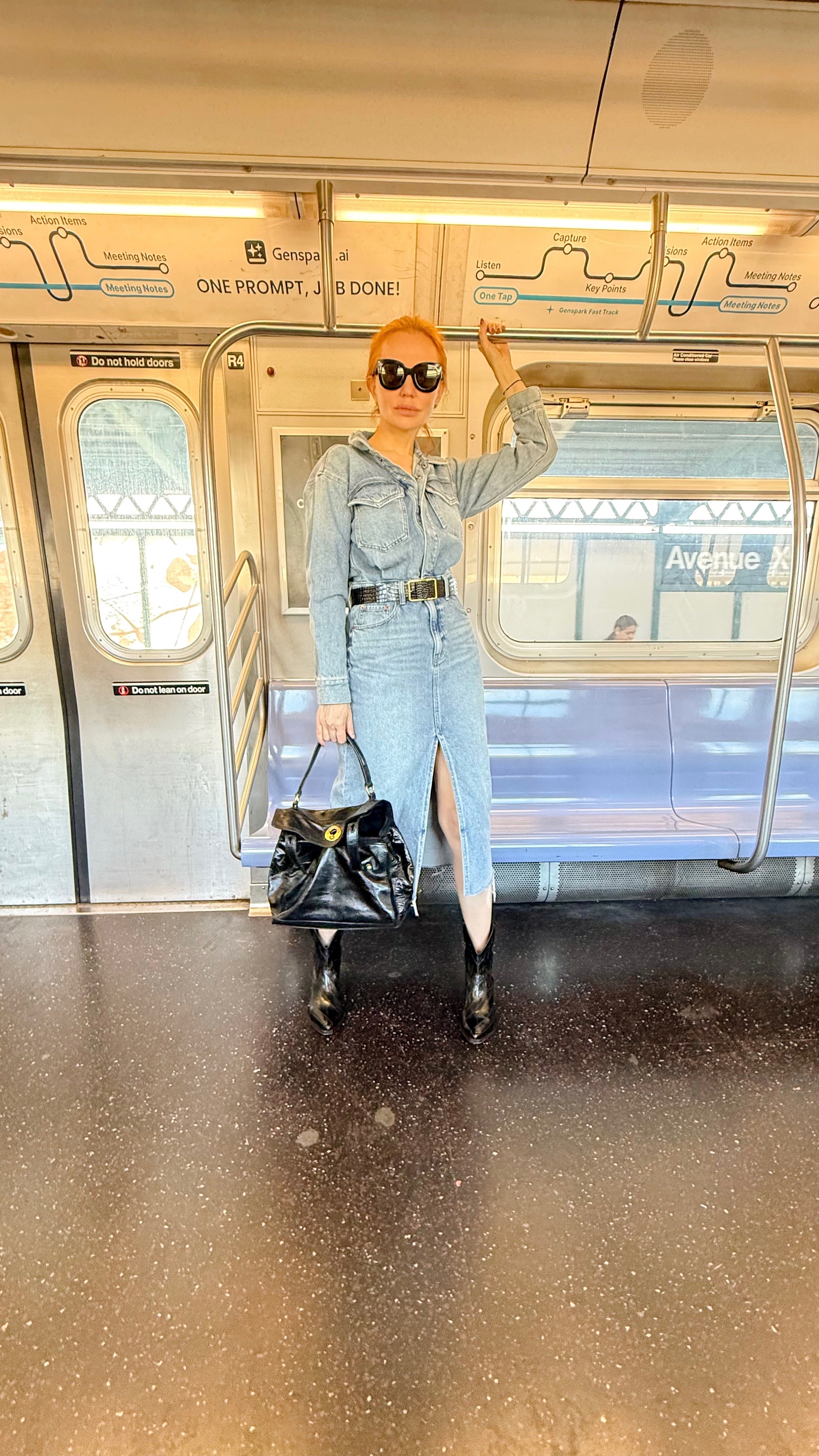 Pistola Denim Utility Midi Dress