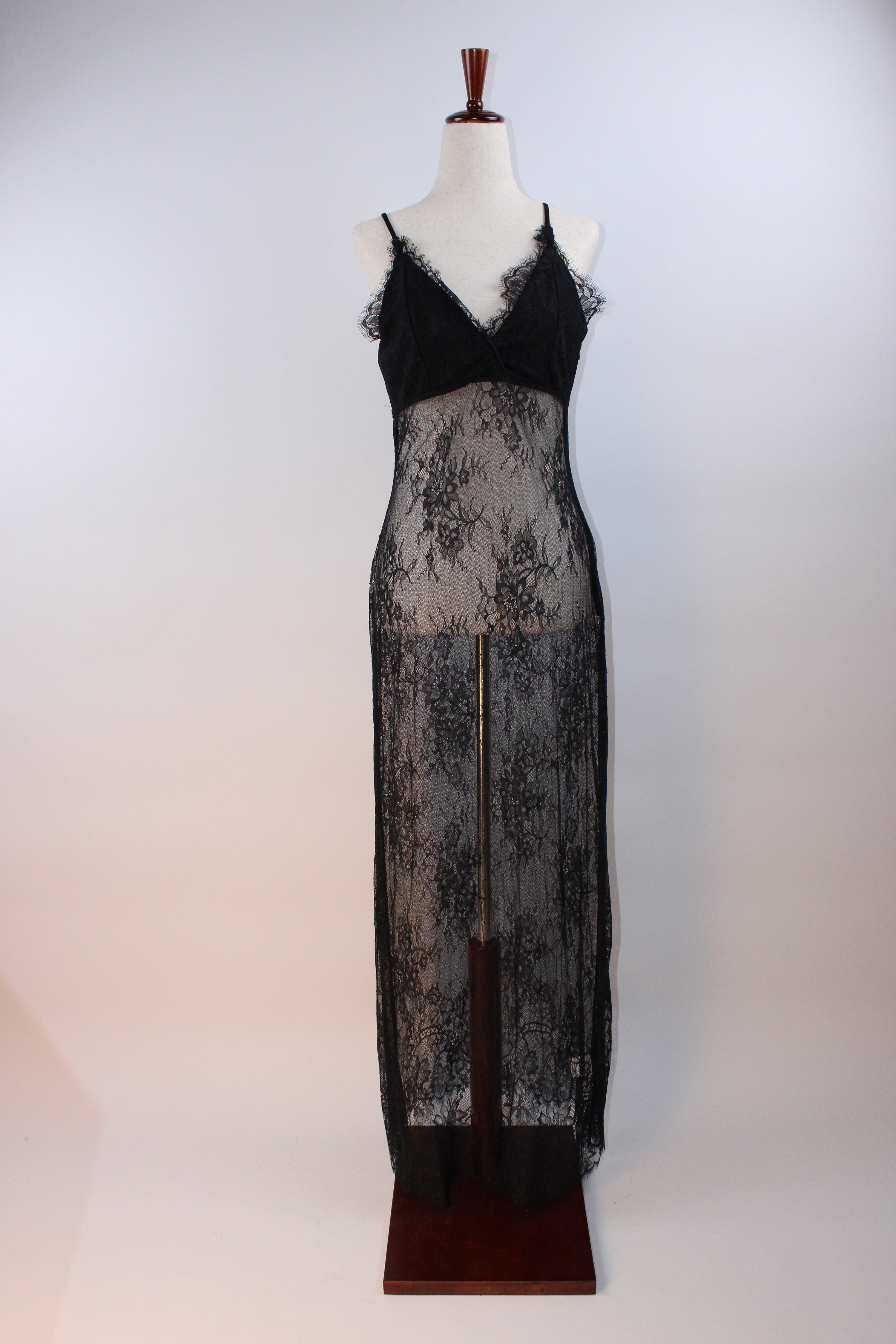 House of Harlow 1960 Sheer Lace Maxi Dress