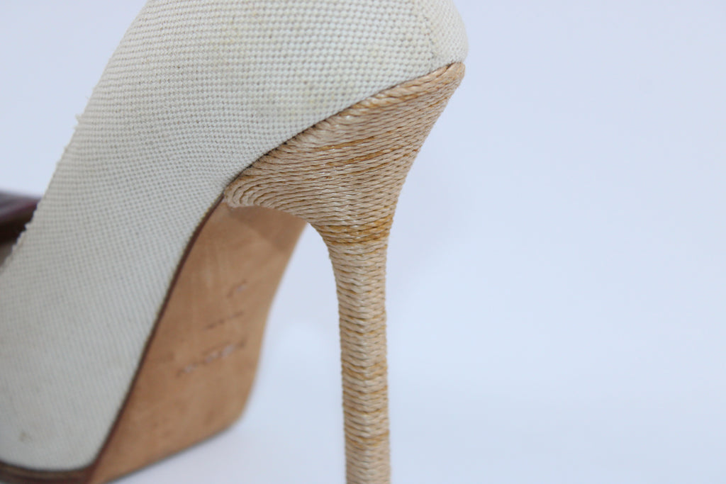 Yves Saint Laurent Crocodile Toe Pump