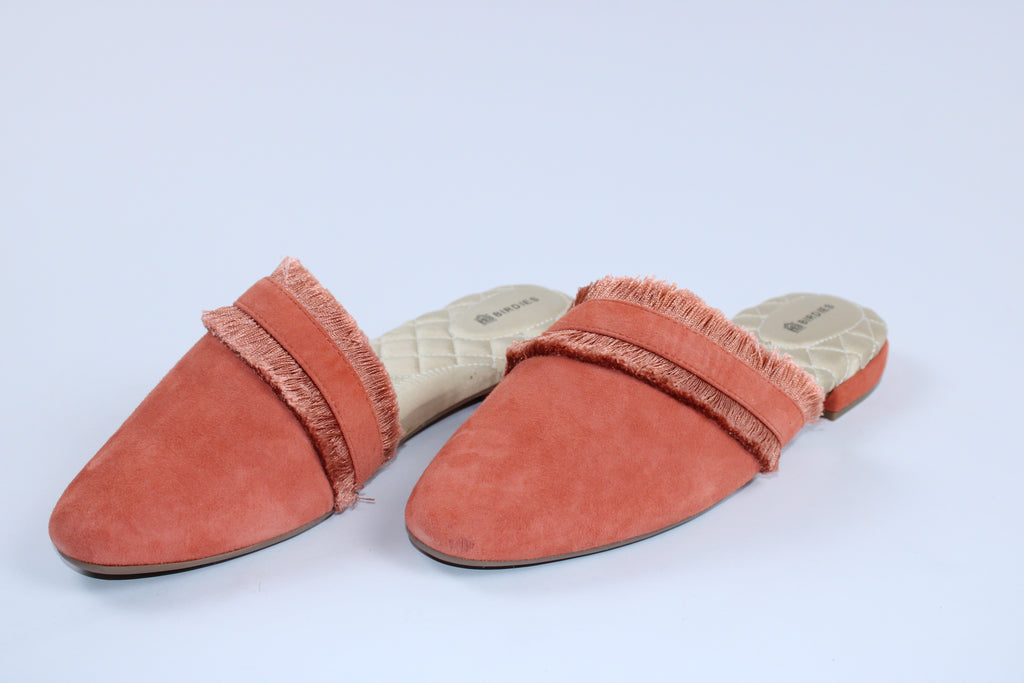 Birdies Pink Suede Loafers