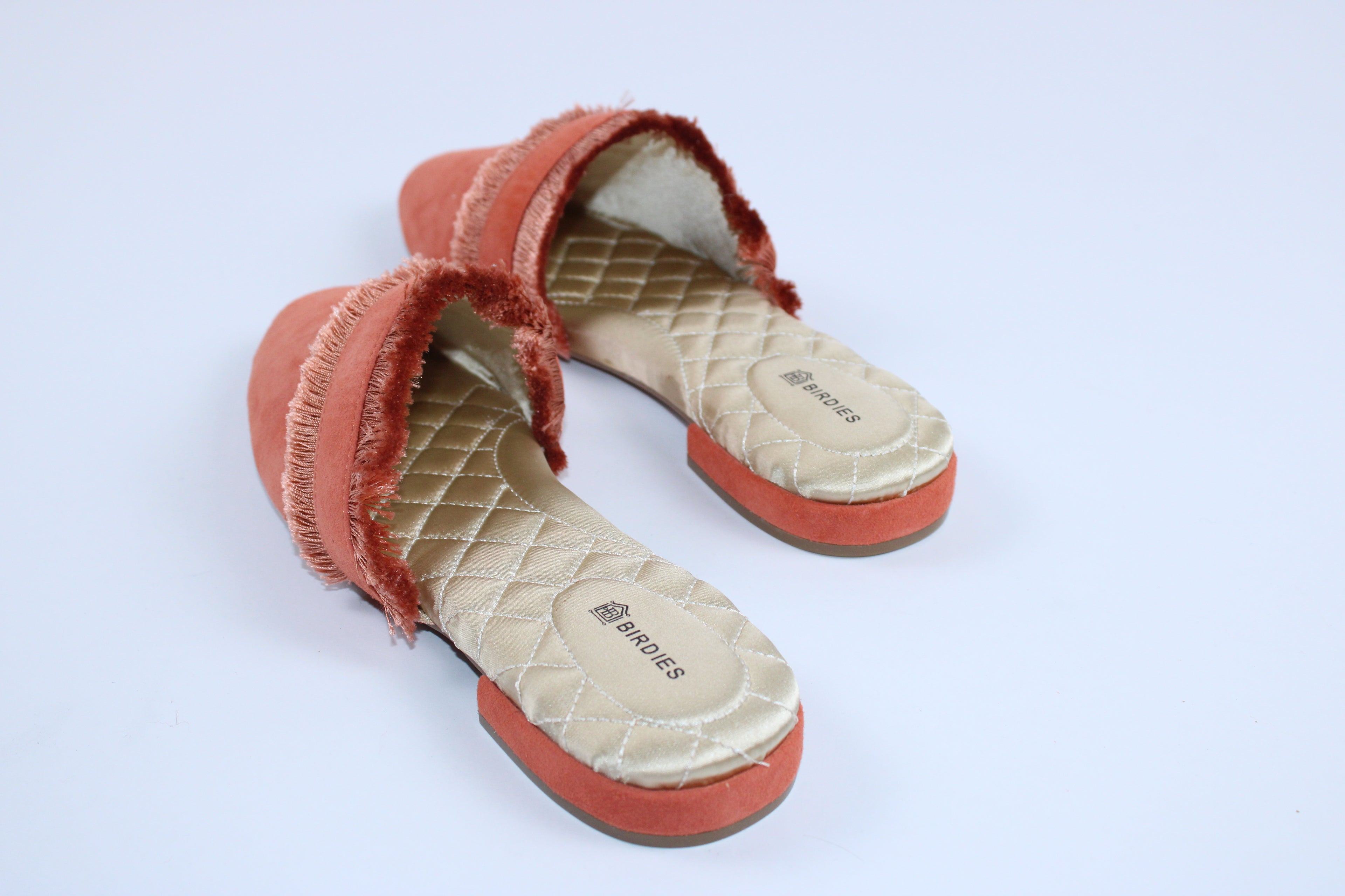 Birdies Pink Suede Loafers