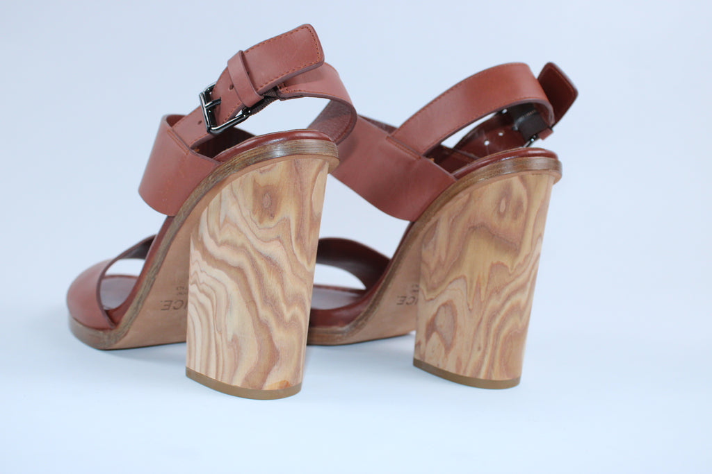 Vince Haley Leather Platform Sandal
