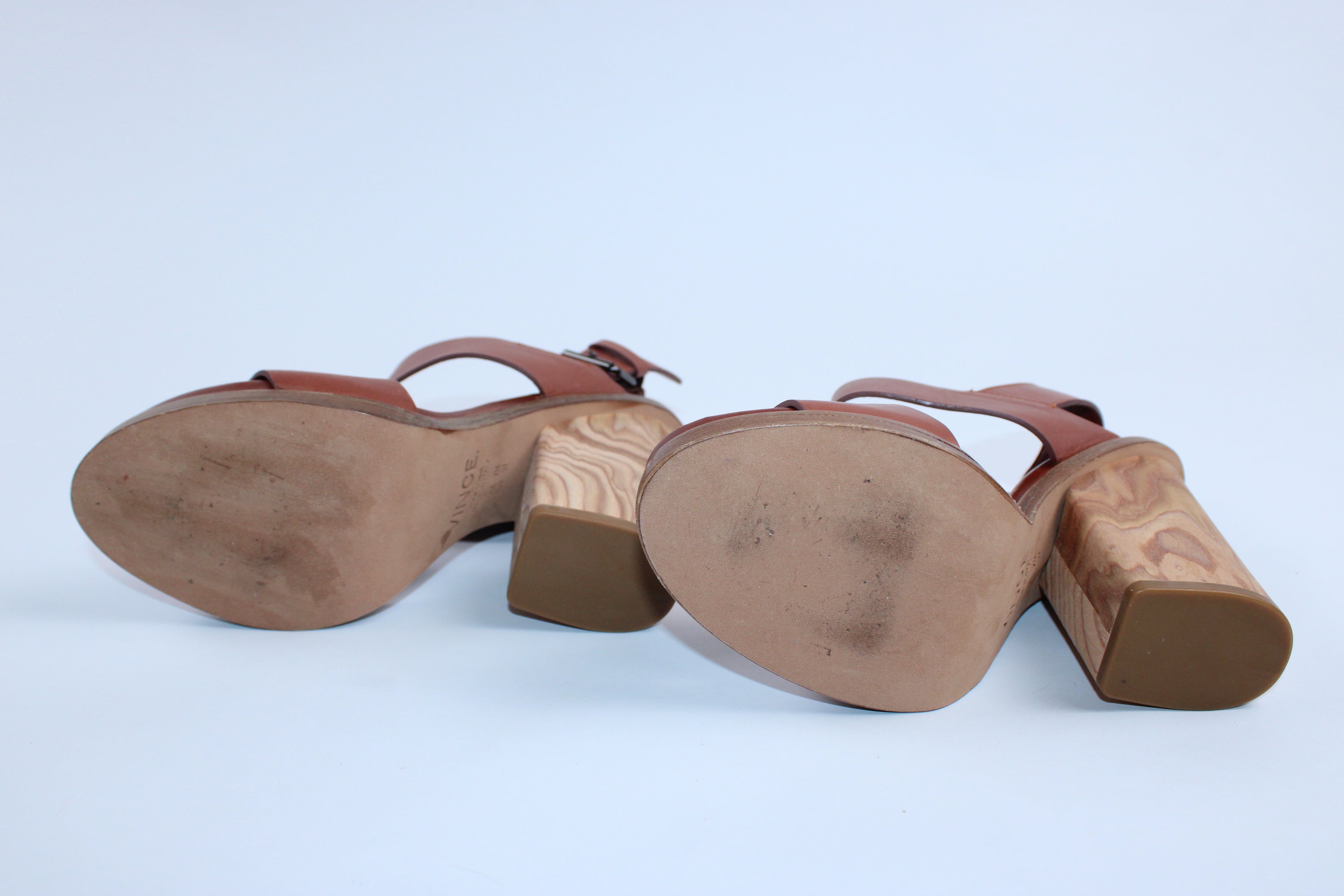 Vince Haley Leather Platform Sandal