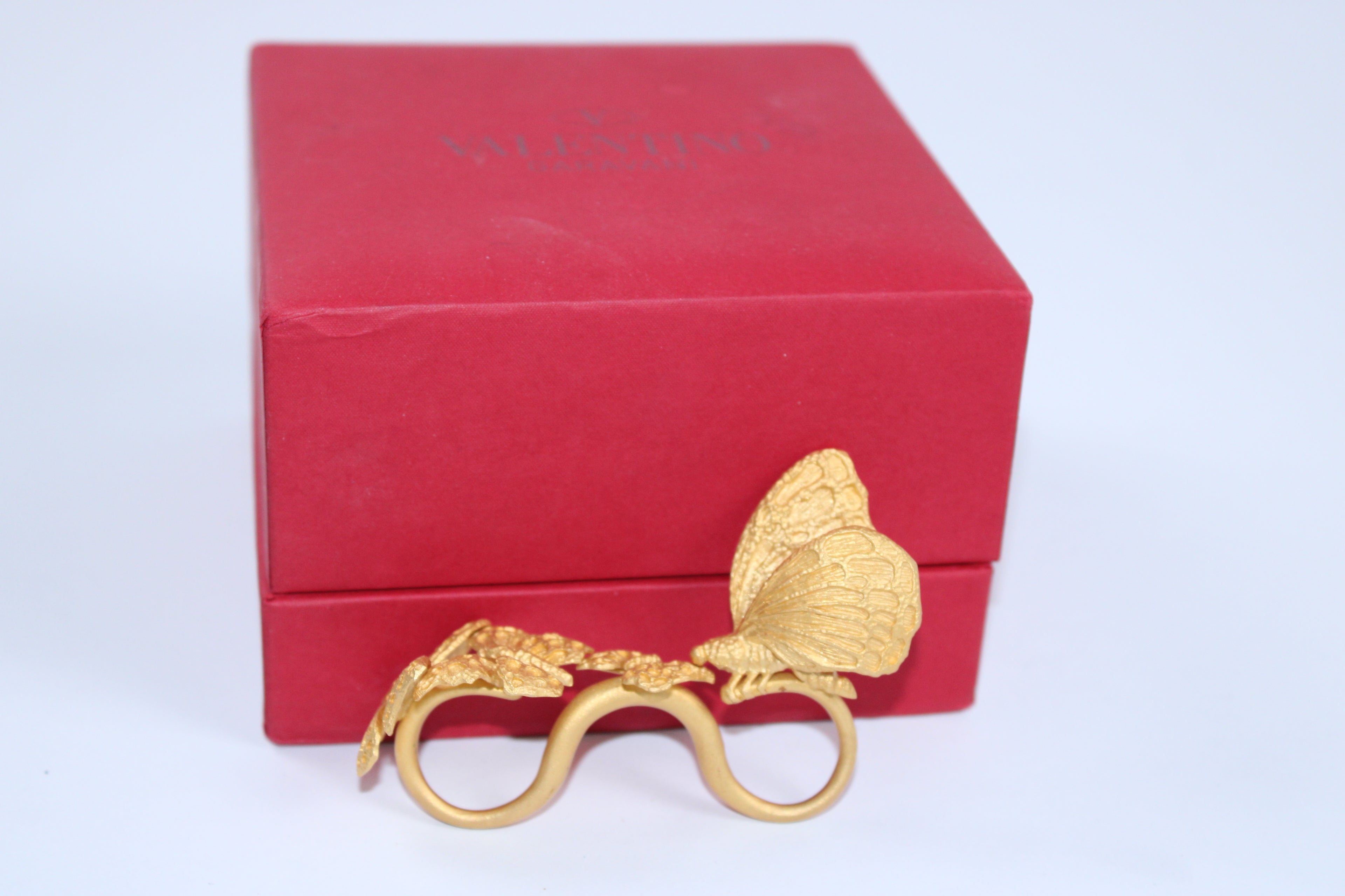 Valentino Garevani Three Finger Butterfly Ring