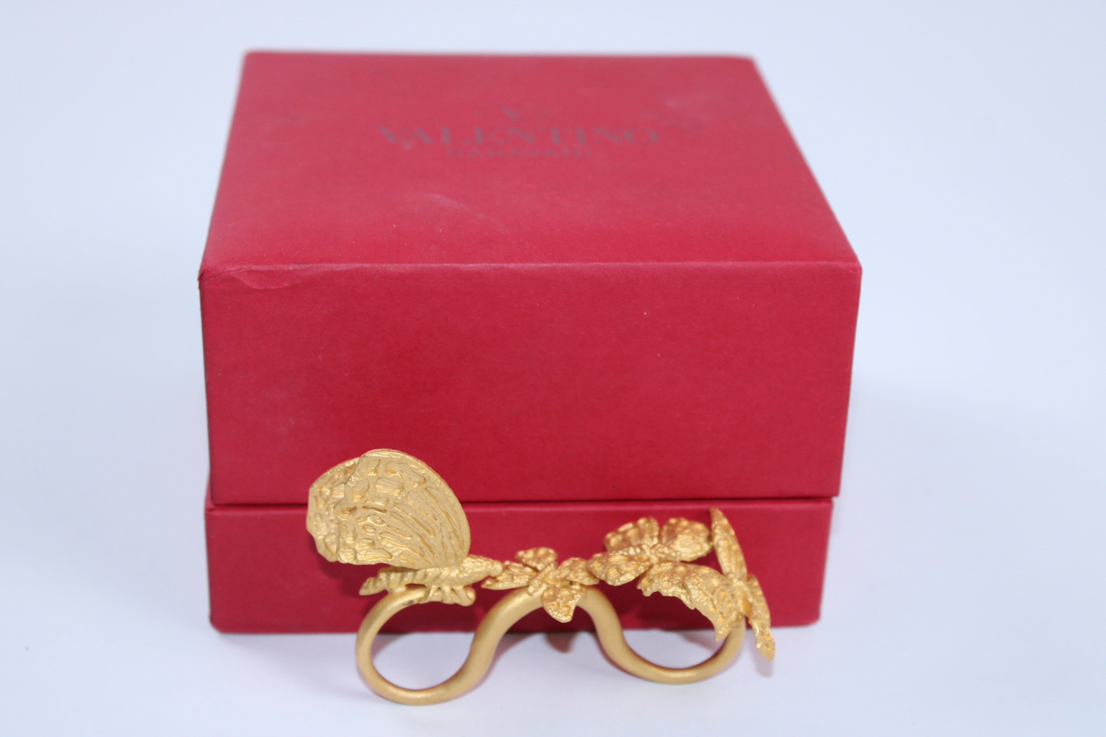 Valentino Garevani Three Finger Butterfly Ring