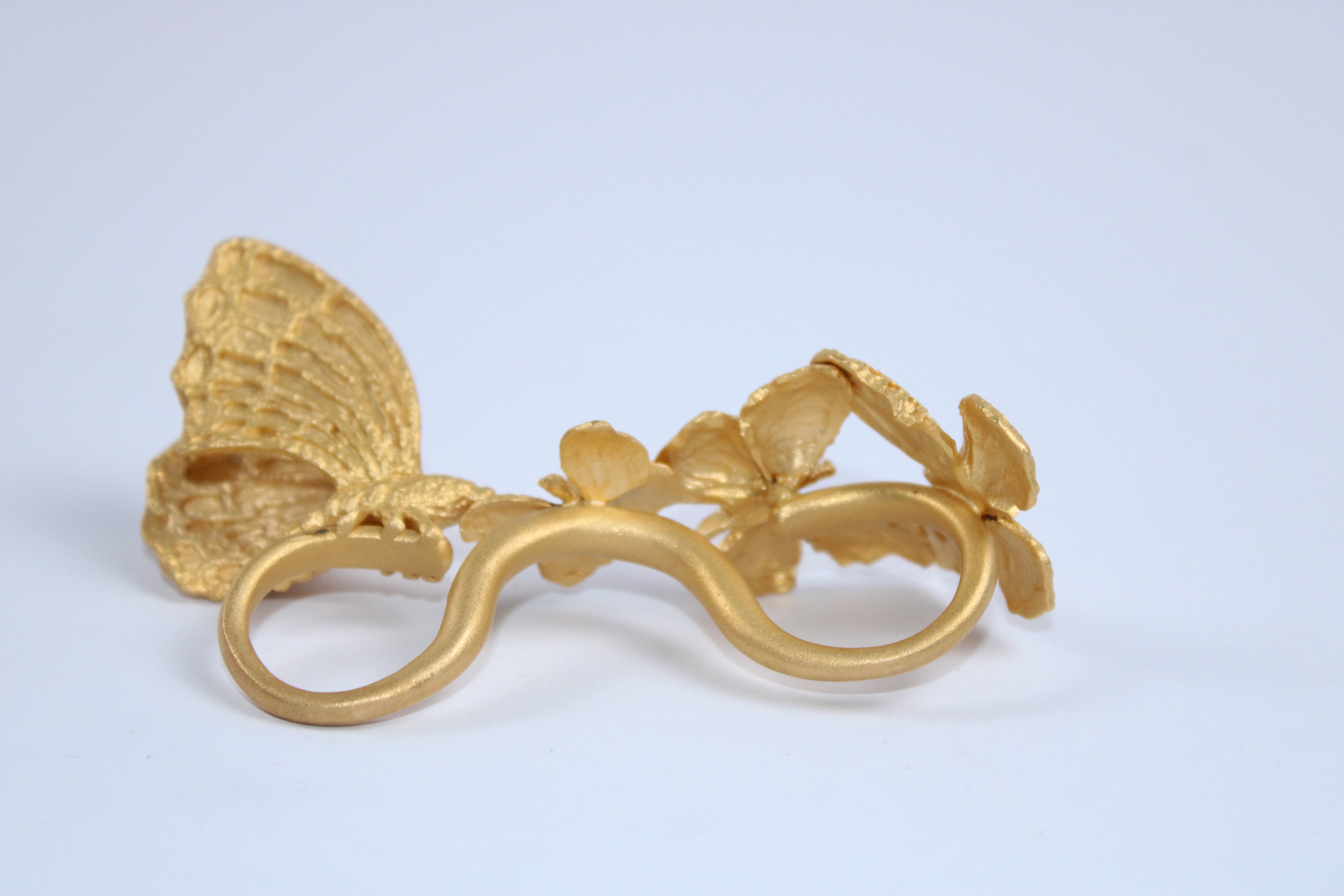 Valentino Garevani Three Finger Butterfly Ring
