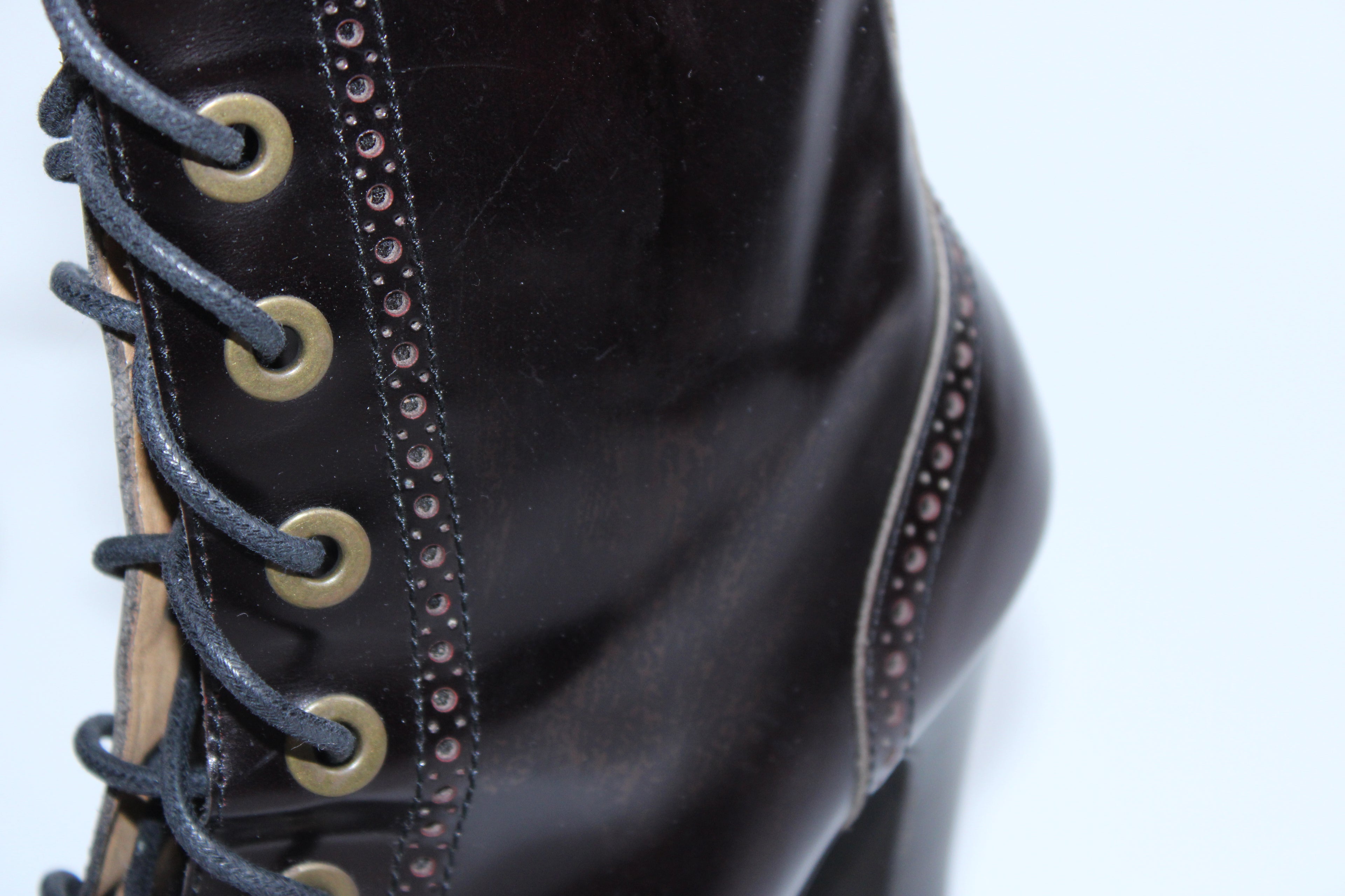 Alexander McQueen Lace-Up Platform Heeled Boots
