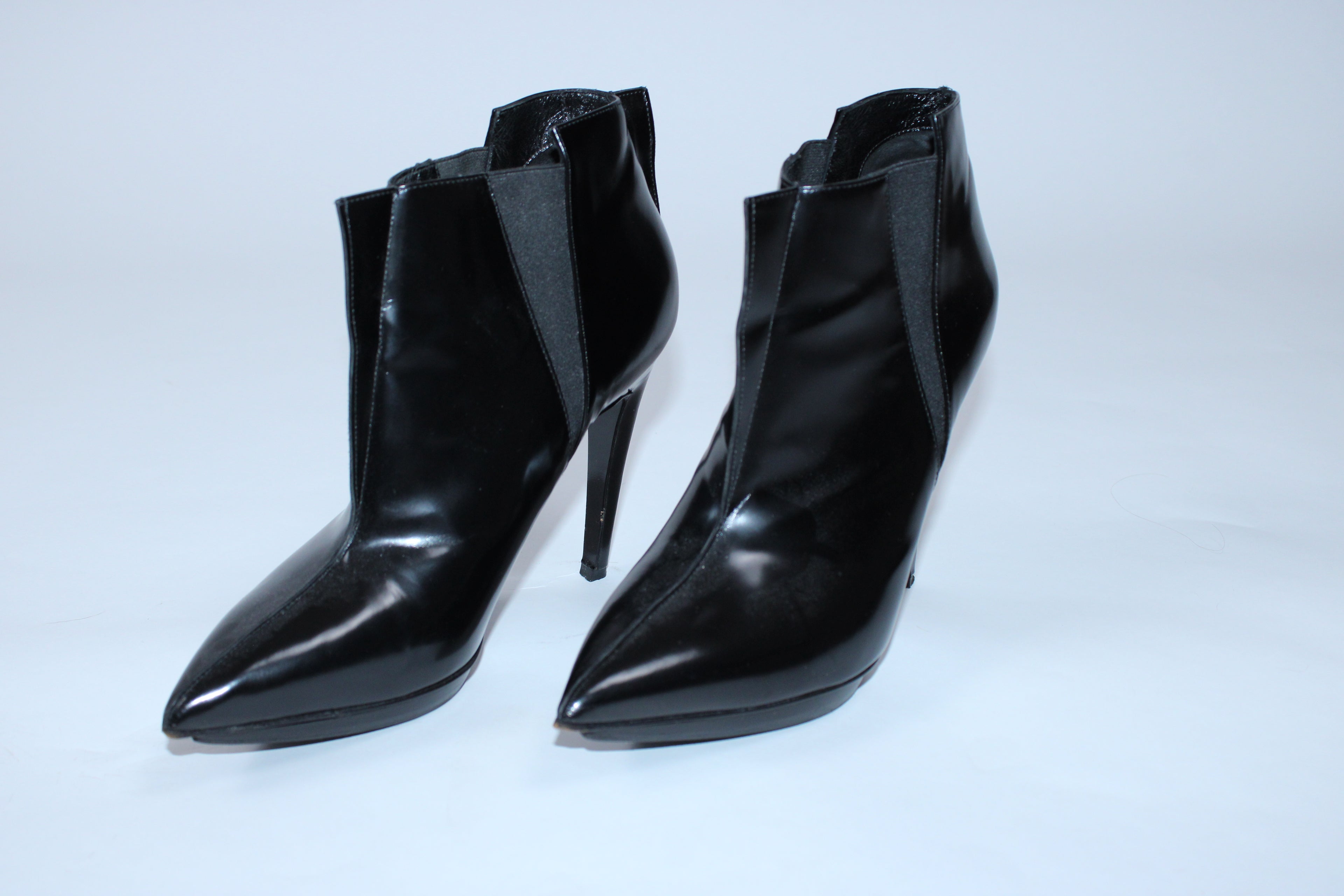 Pierre Hardy Stiletto Leather Ankle Booties