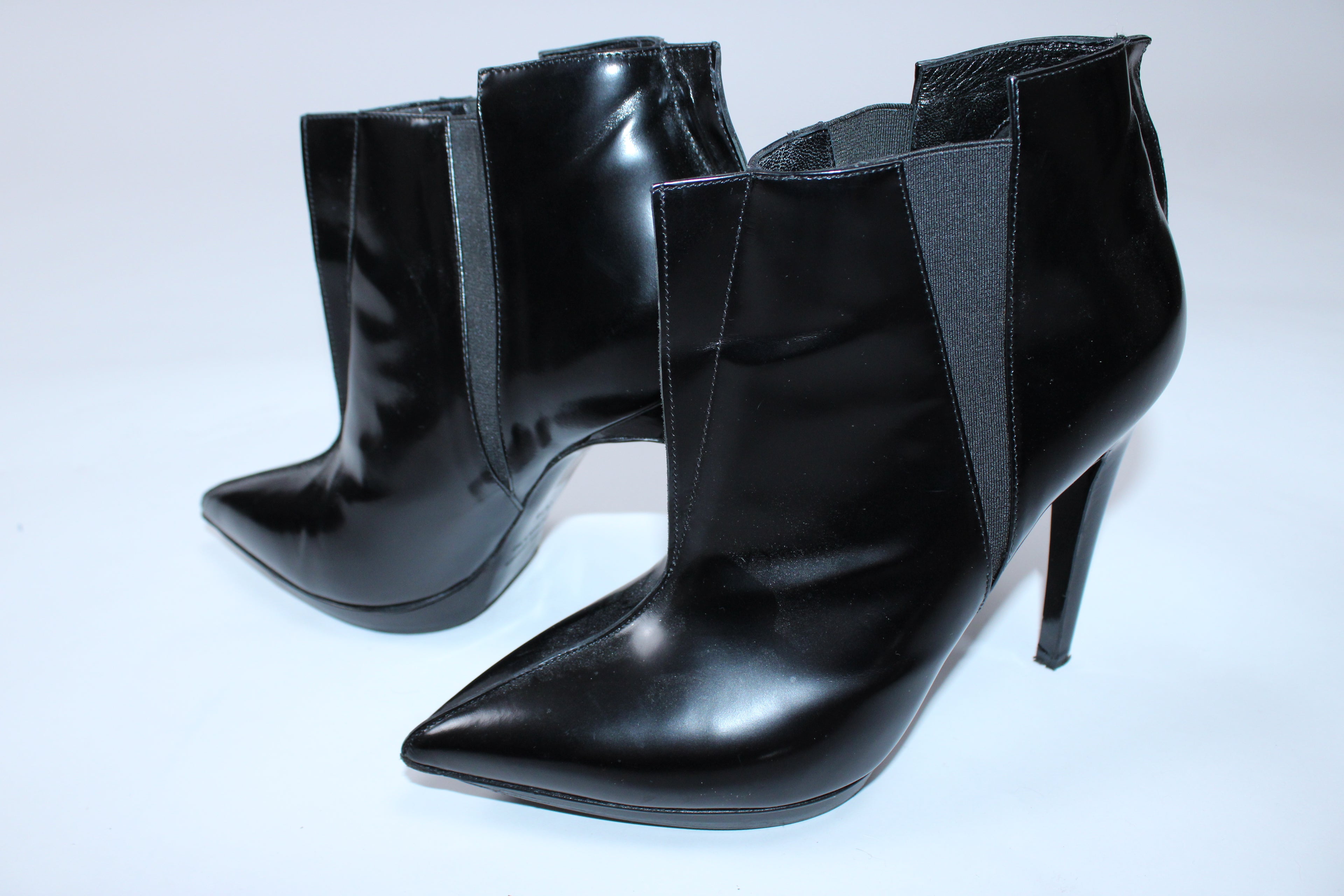 Pierre Hardy Stiletto Leather Ankle Booties