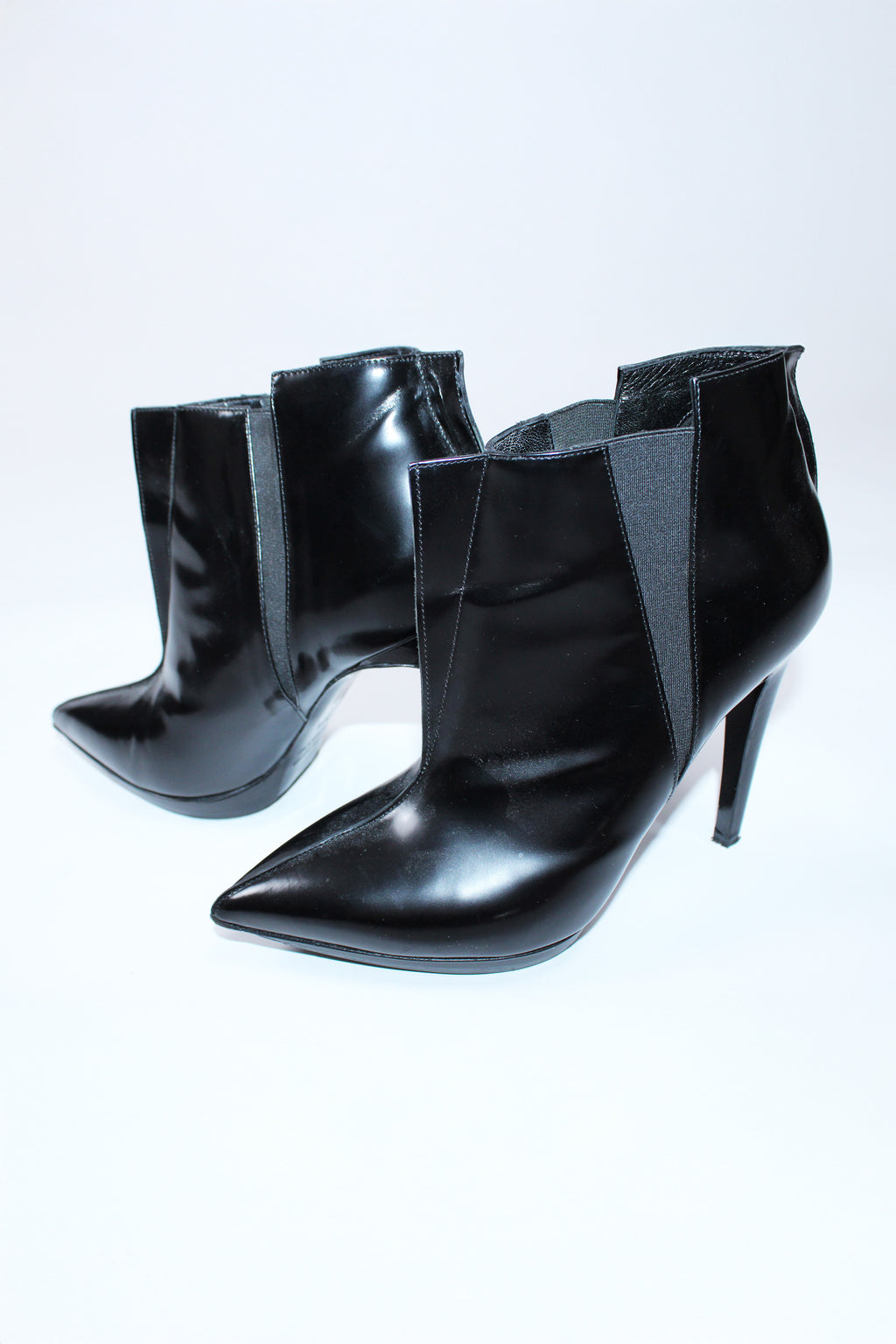 Pierre Hardy Stiletto Leather Ankle Booties