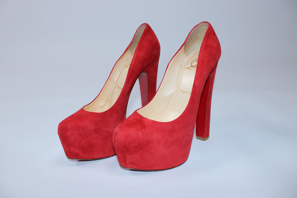 Christian Louboutin Suede Daffy Pumps
