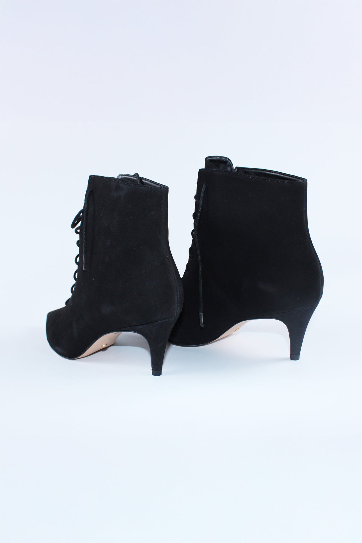 RAYE Suede Lace-Up Heels