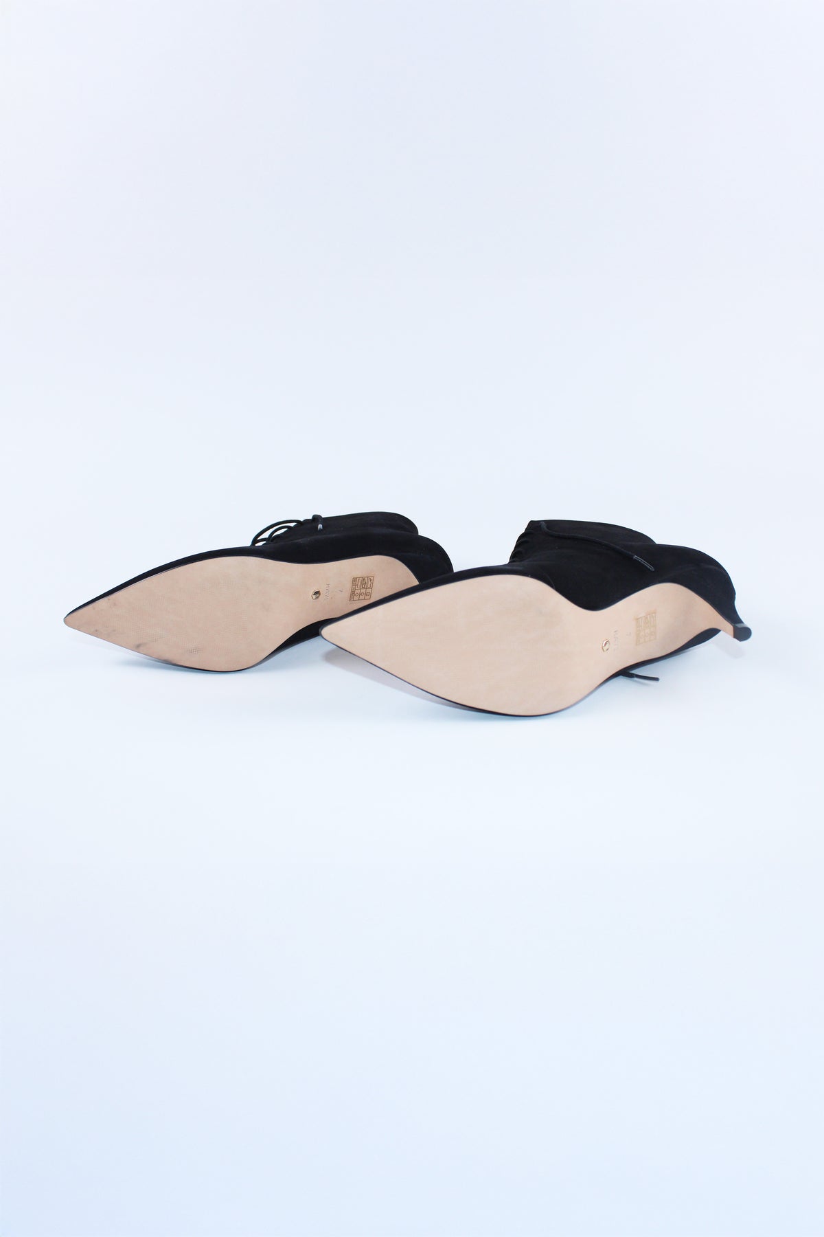 RAYE Suede Lace-Up Heels