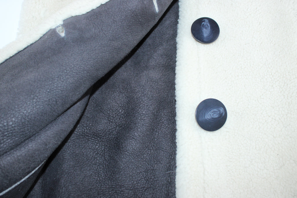 Karl Donoghue Shearling 3 Button Coat