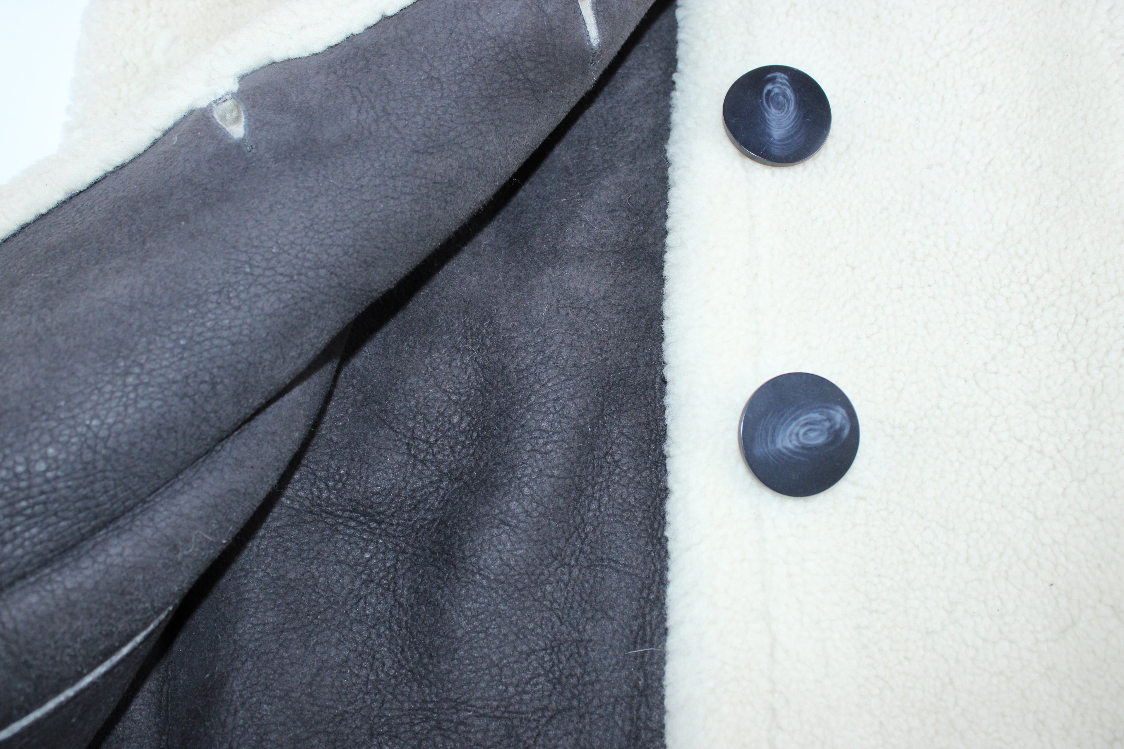 Karl Donoghue Shearling 3 Button Coat
