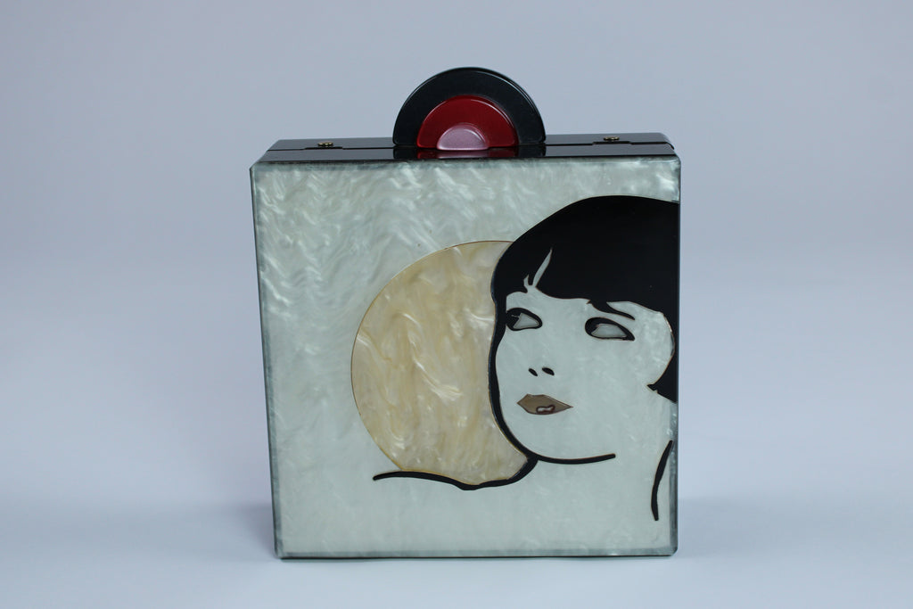 Giuseppe Zanotti Acrylic Box Clutch