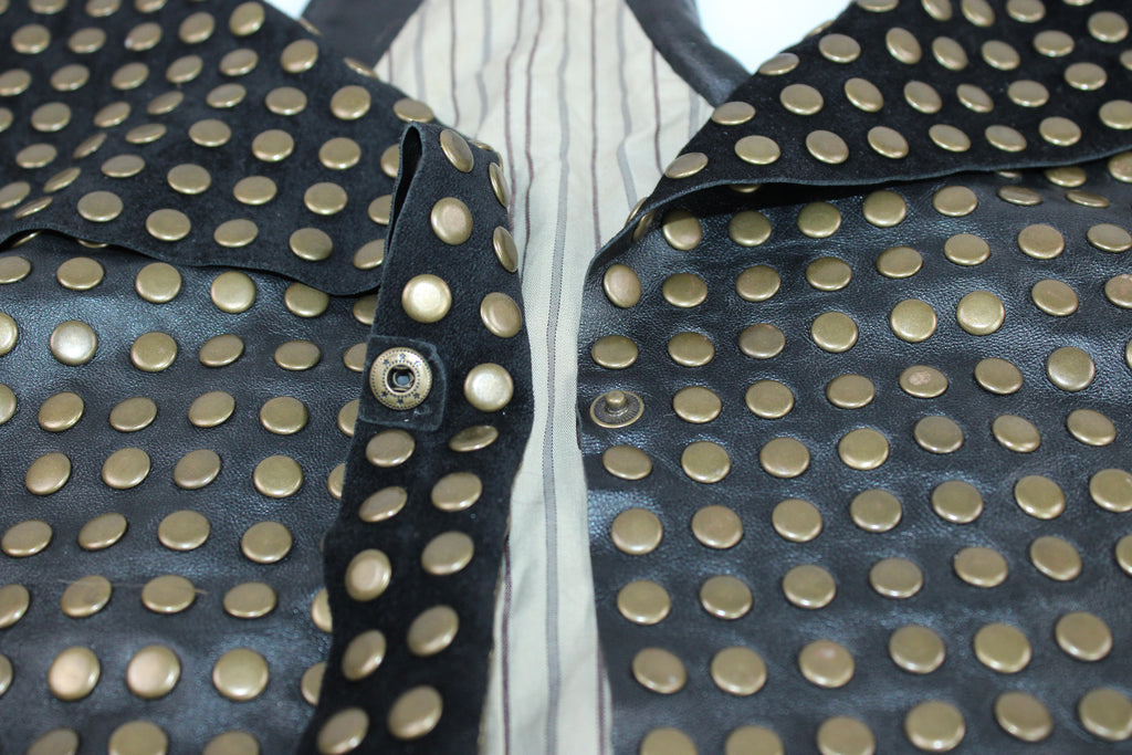 Mike & Chris Studded Leather Vest