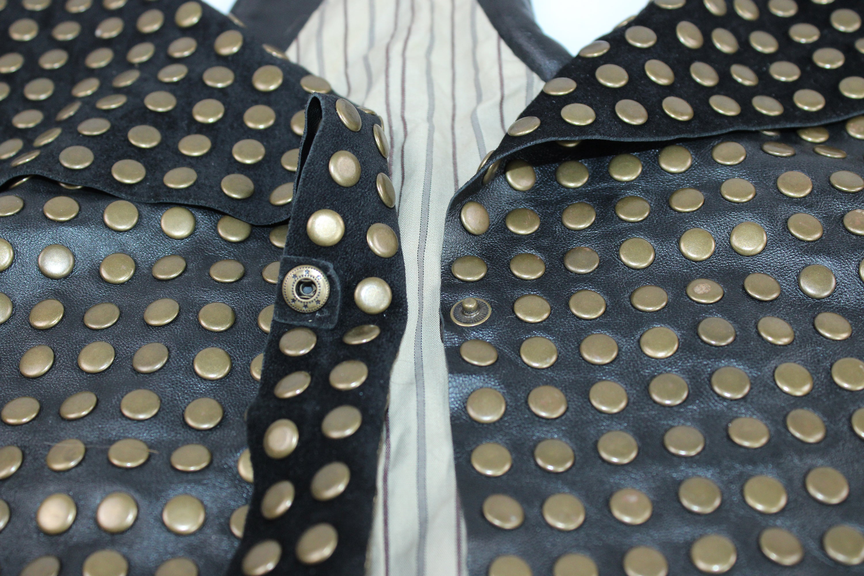 Mike & Chris Studded Leather Vest