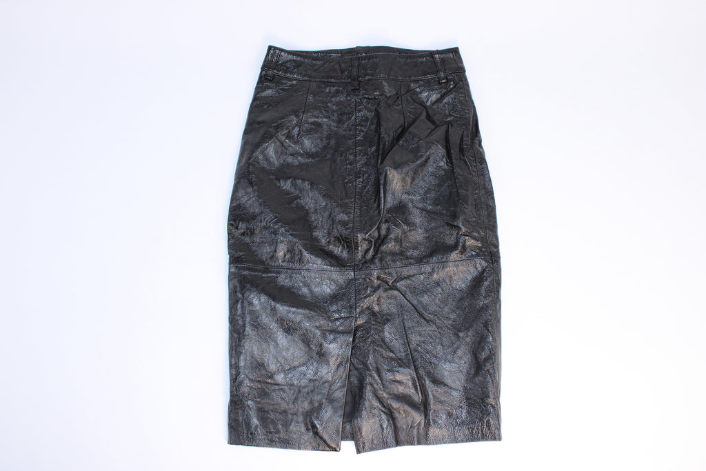 LPA Leather Midi Skirt