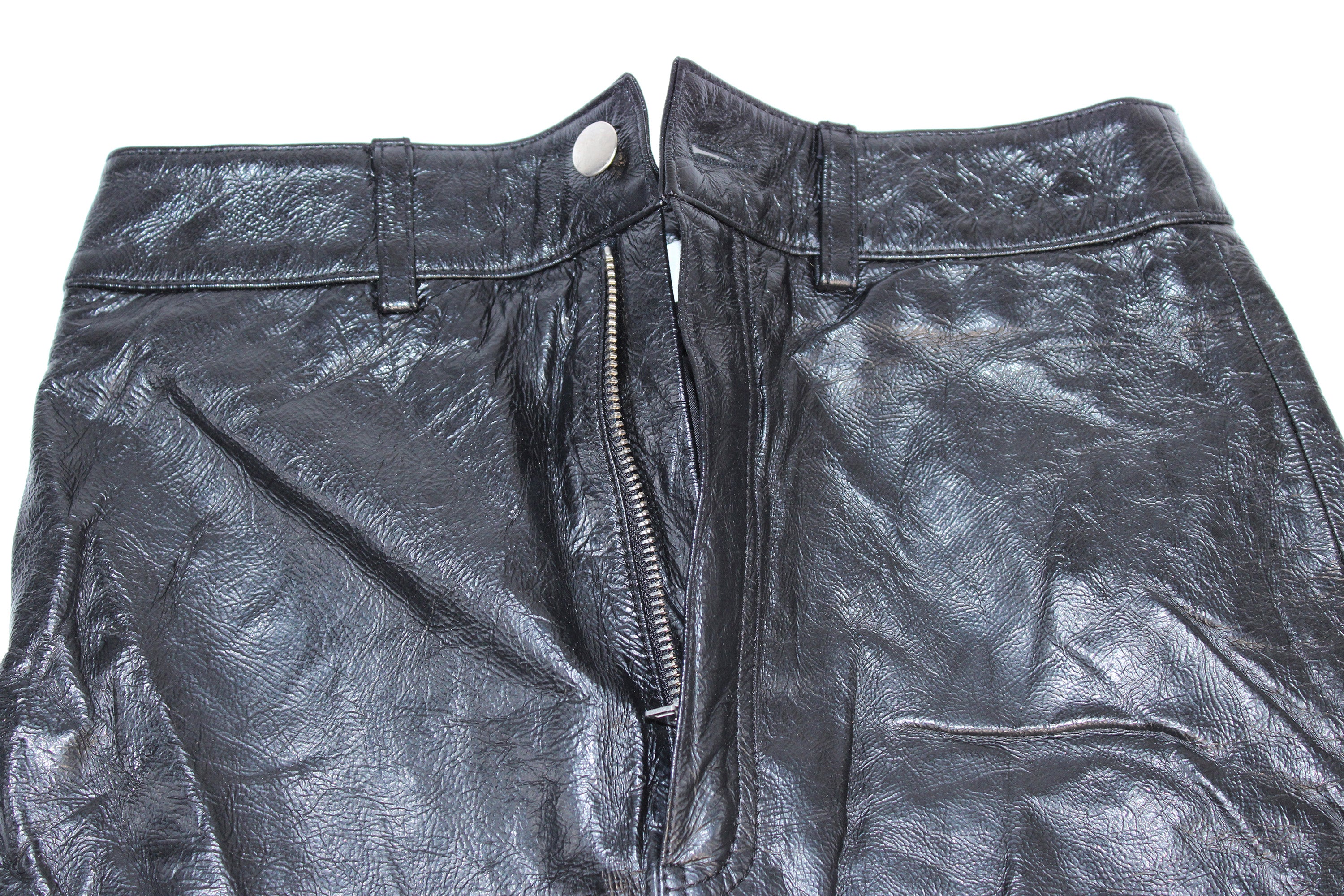 LPA Leather Midi Skirt