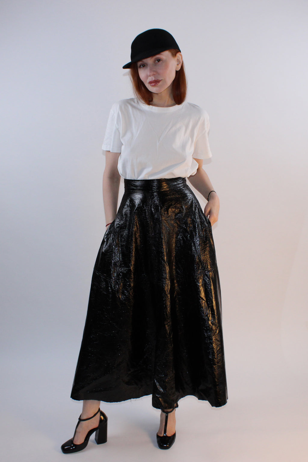 Federica Tosi Metallic Coated Full Skirt
