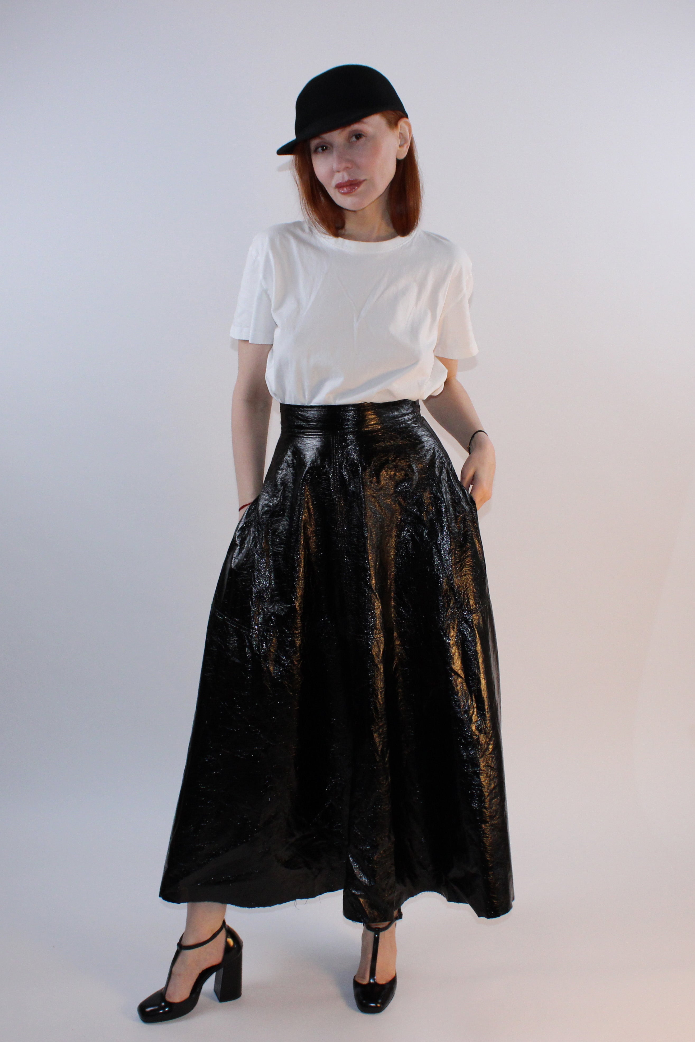 Federica Tosi Metallic Coated Full Skirt