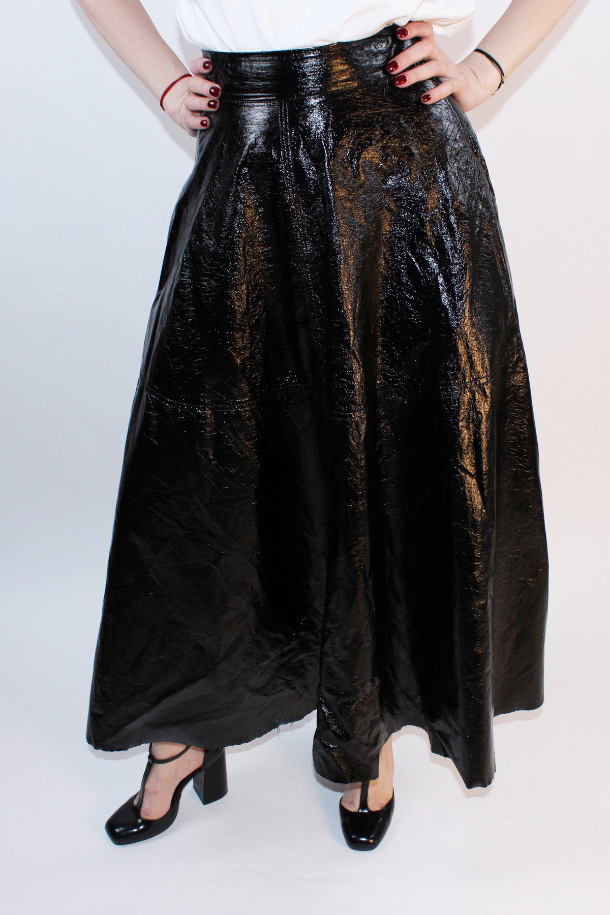Federica Tosi Metallic Coated Full Skirt