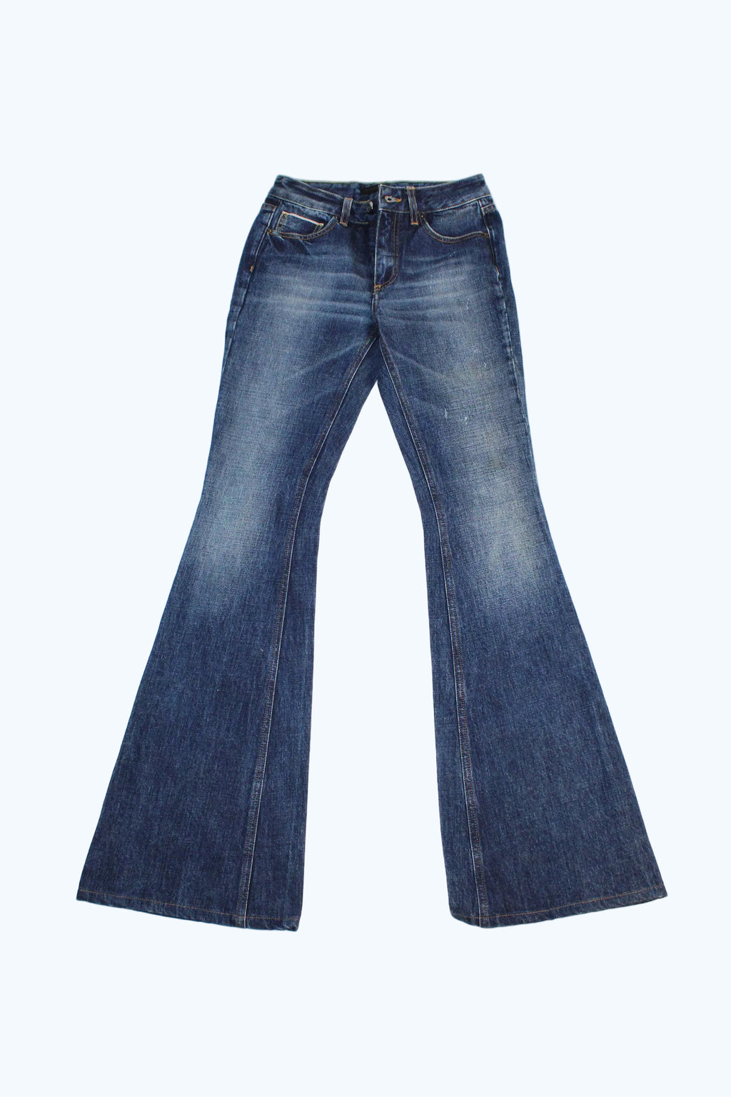 Victoria Beckham Dark Wash Flare Jeans