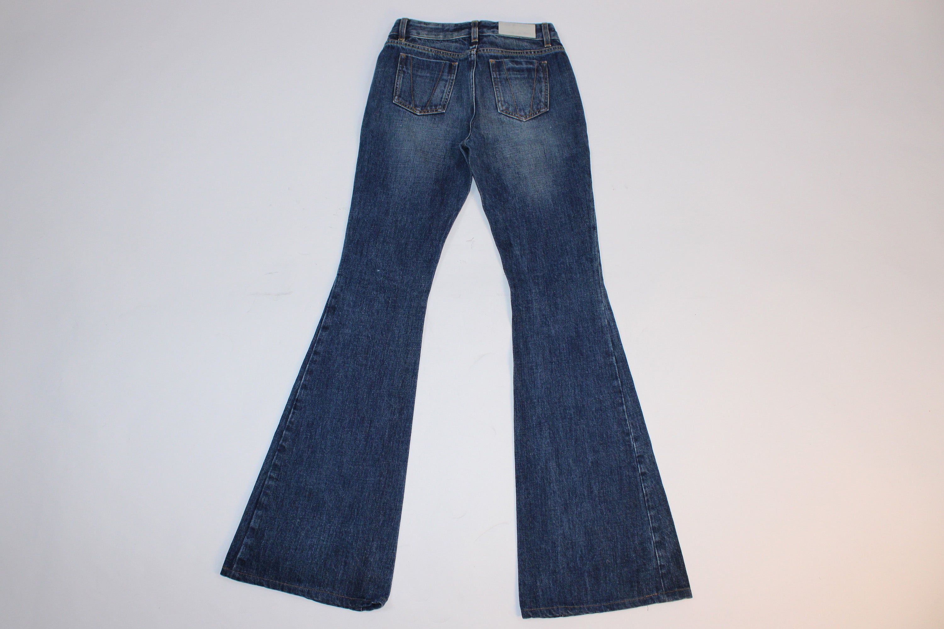 Victoria Beckham Dark Wash Flare Jeans