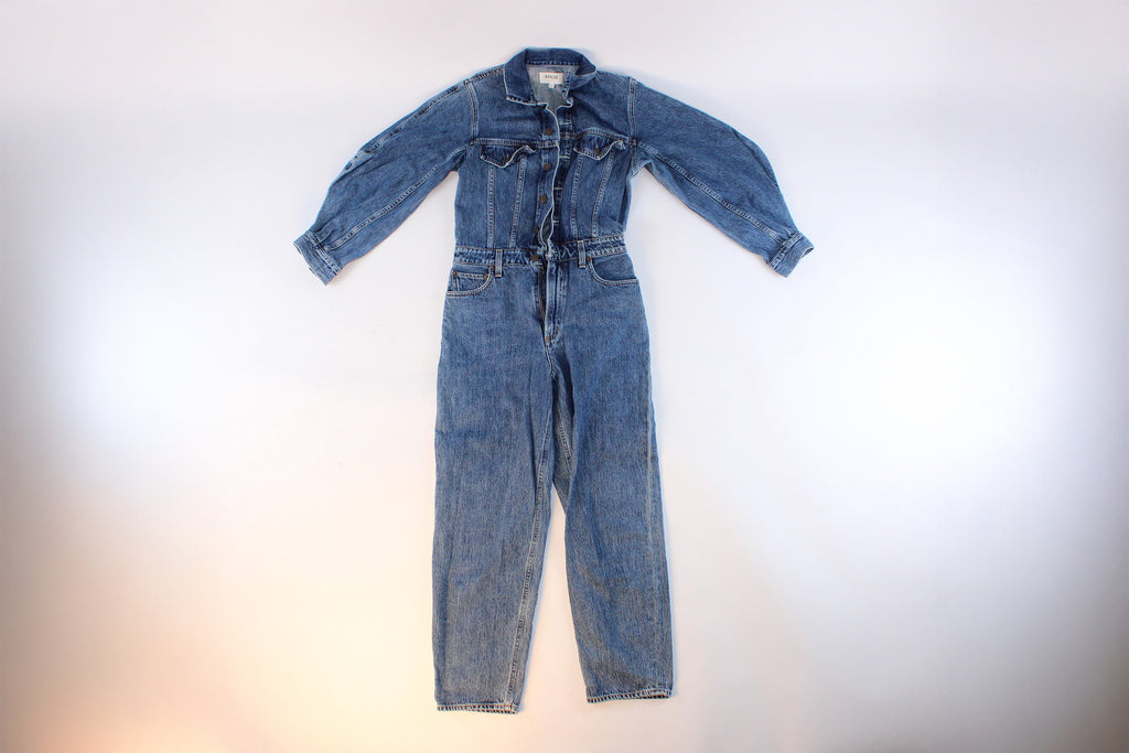 AGOLDE denim utility jumpsuit medium wash