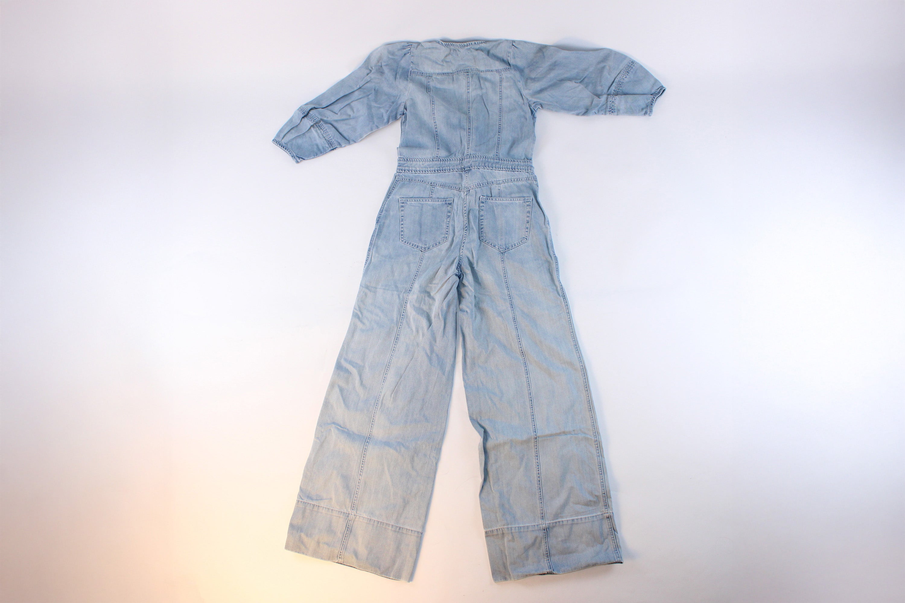 Ulla Johnson Denim Wide-Leg Jumpsuit