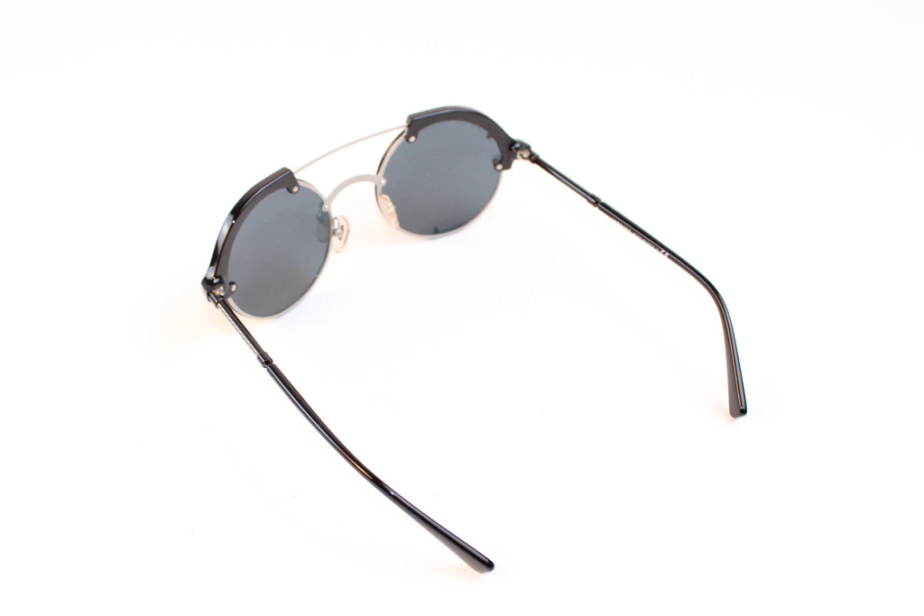 Versace Medusa Round Studded Shield Sunglasses