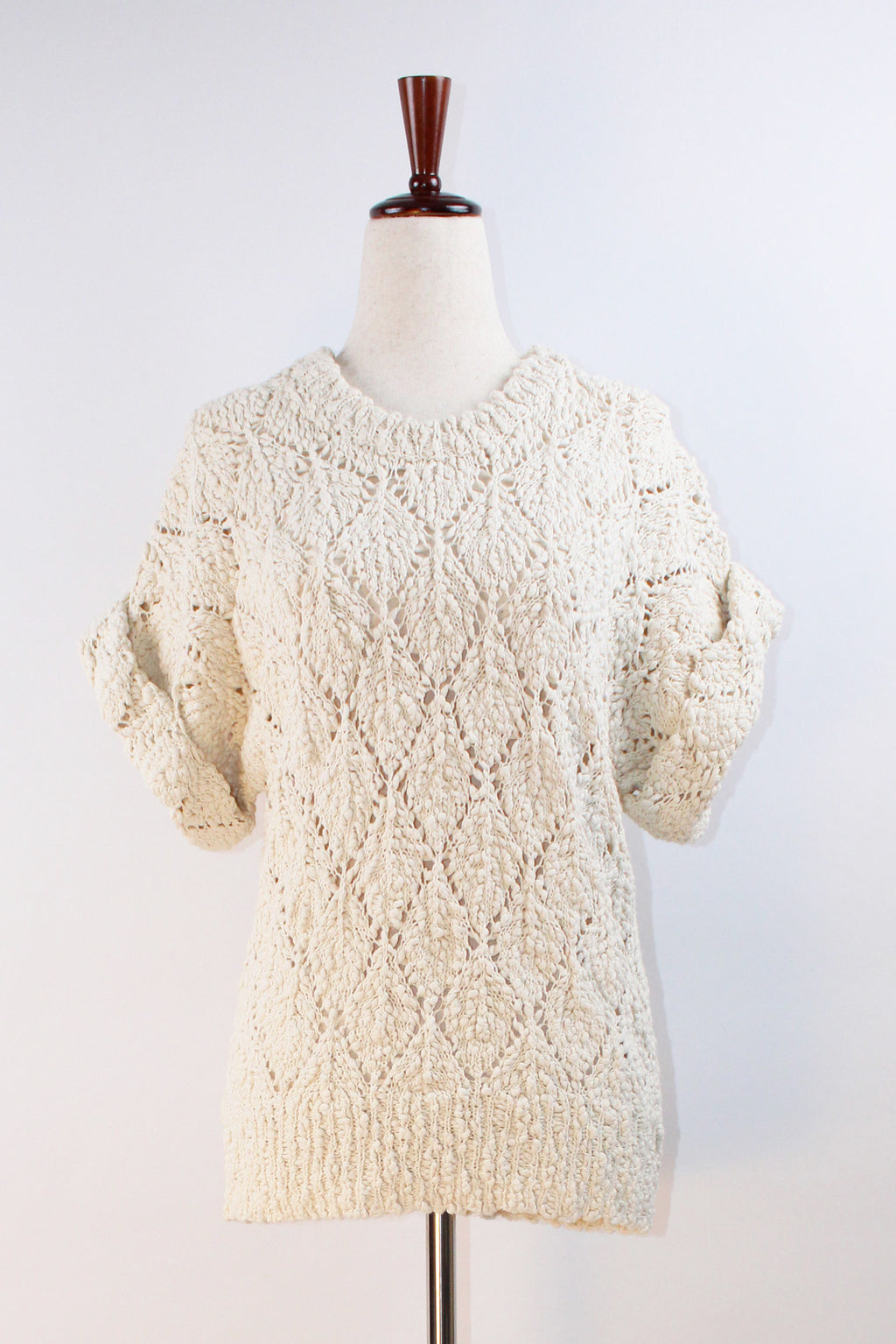 IRO Open Knit Sweater In White