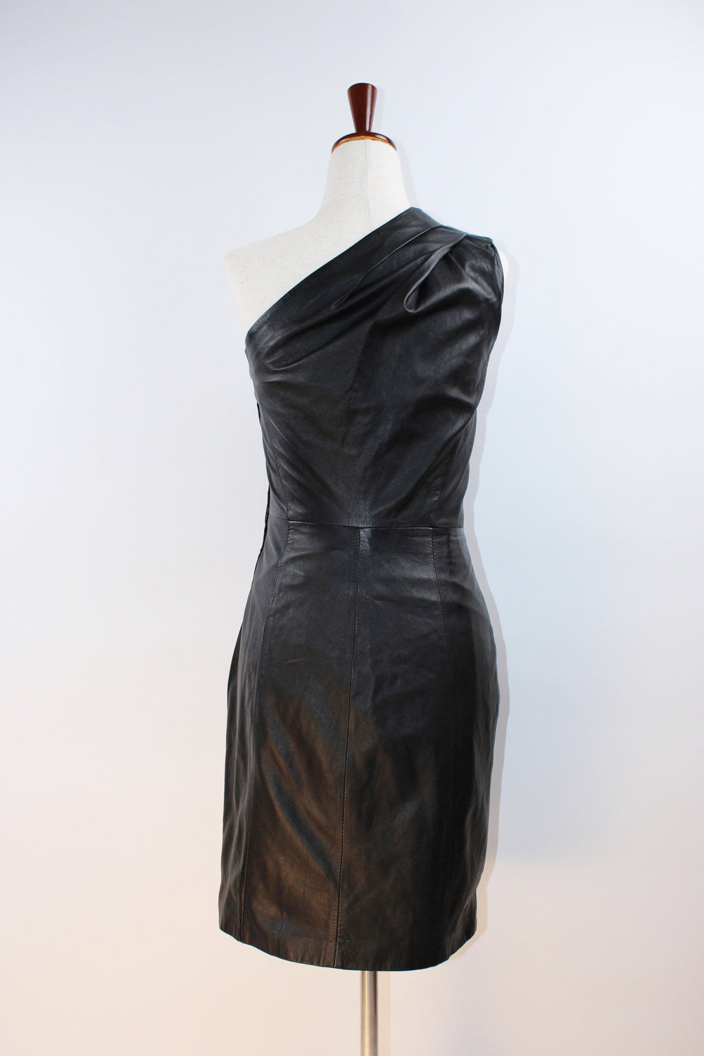 Jimmy Choo x H&M Leather One-Shoulder Dress