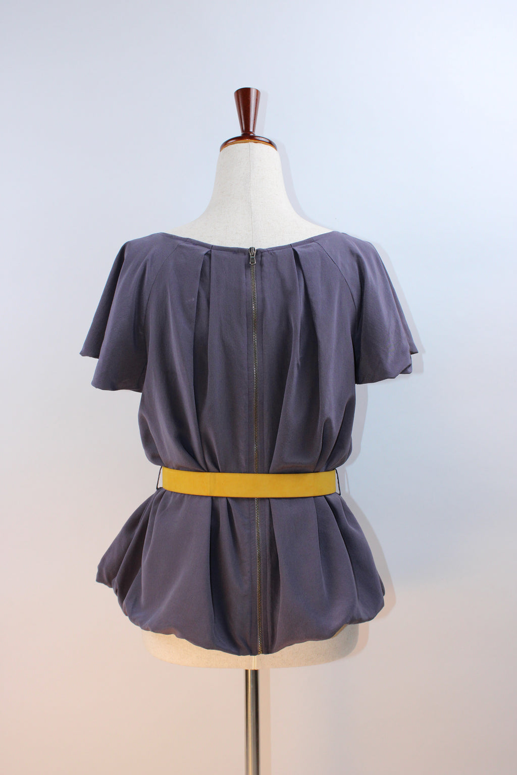 Patrizia Pepe Firenze Silk Flutter Sleeve Blouse