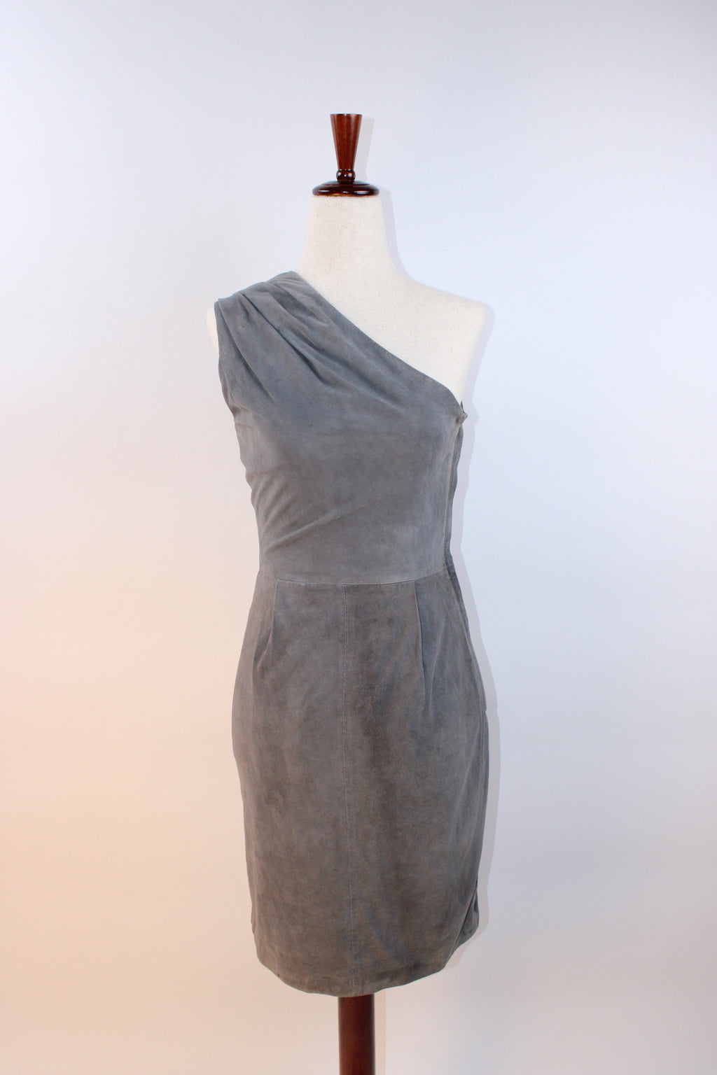 Jimmy Choo x H&M Suede One-Shoulder Dress