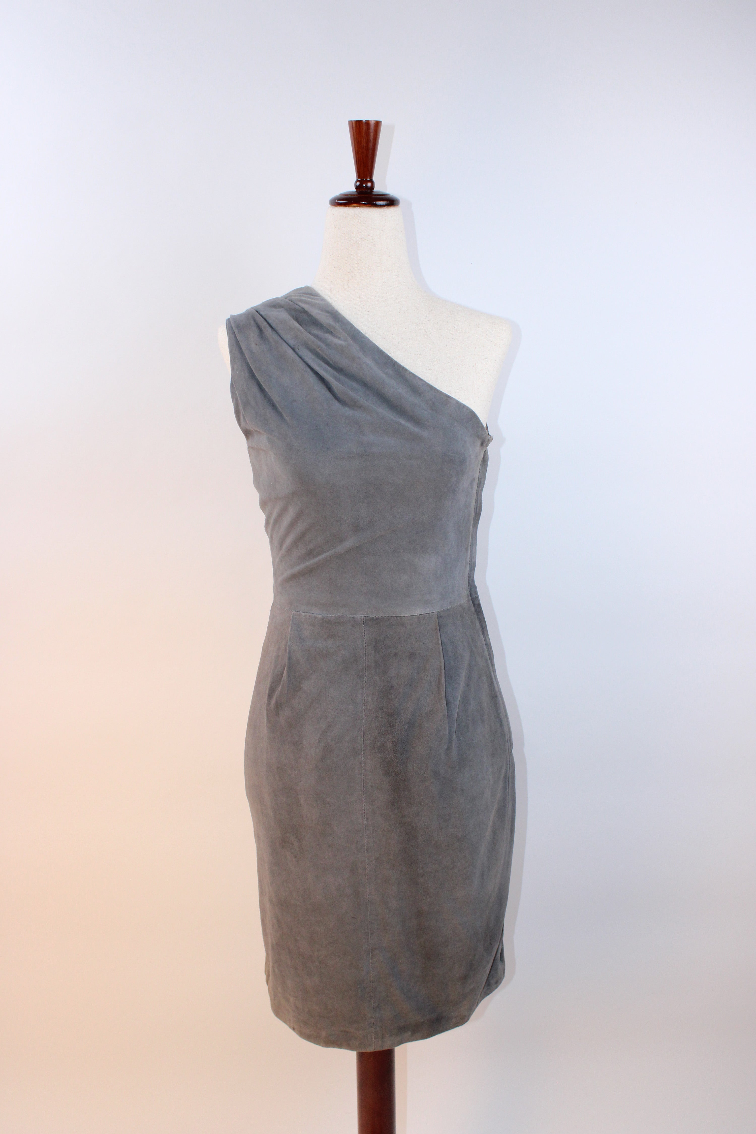 Jimmy Choo x H&M Suede One-Shoulder Dress
