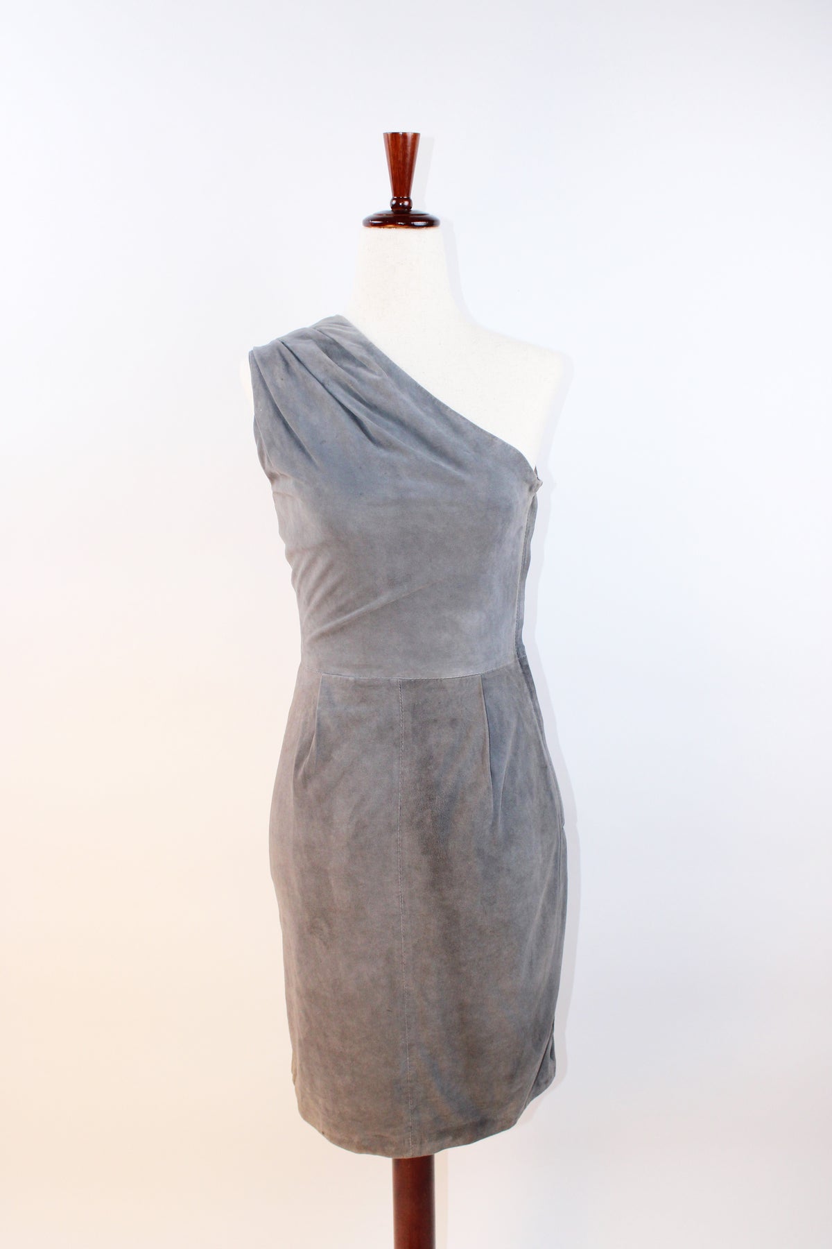 Jimmy Choo x H&M Suede One-Shoulder Dress