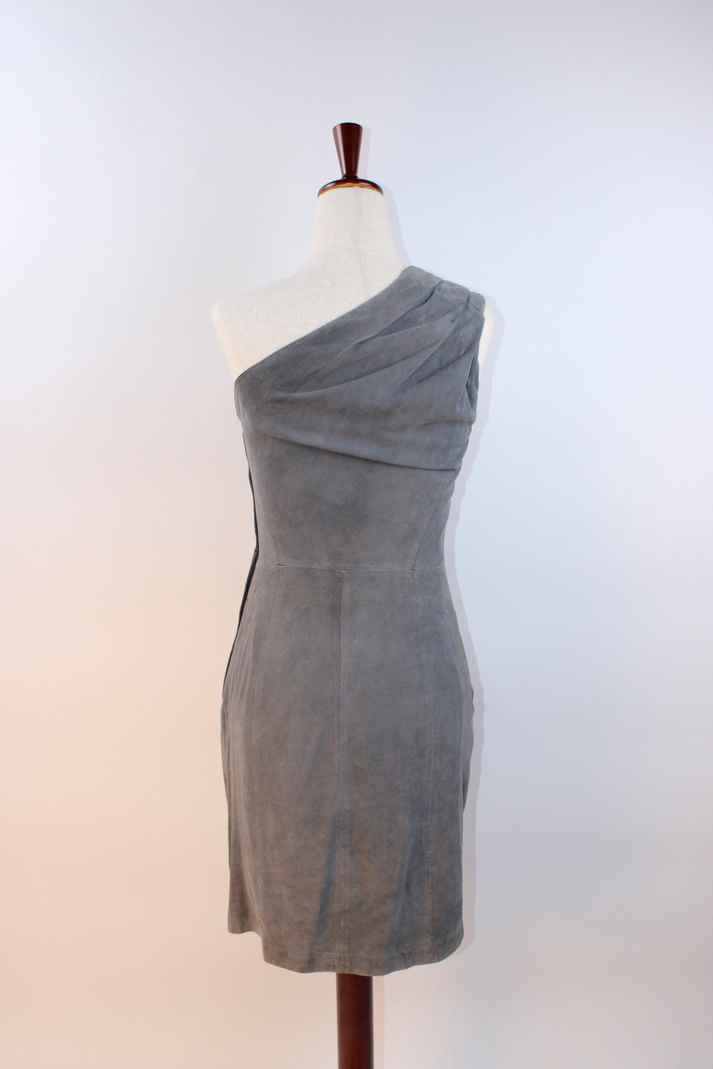 Jimmy Choo x H&M Suede One-Shoulder Dress