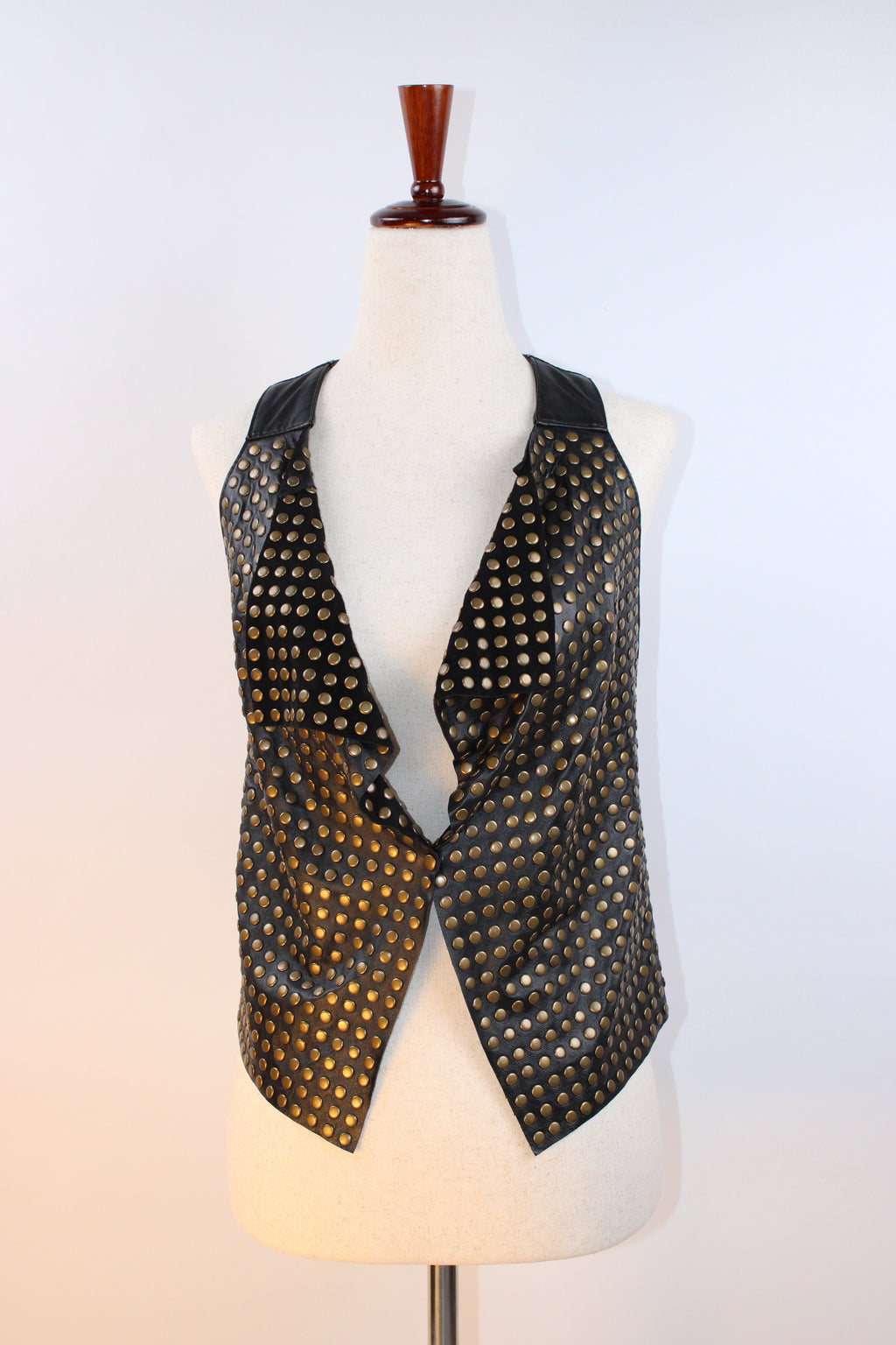 Mike & Chris Studded Leather Vest