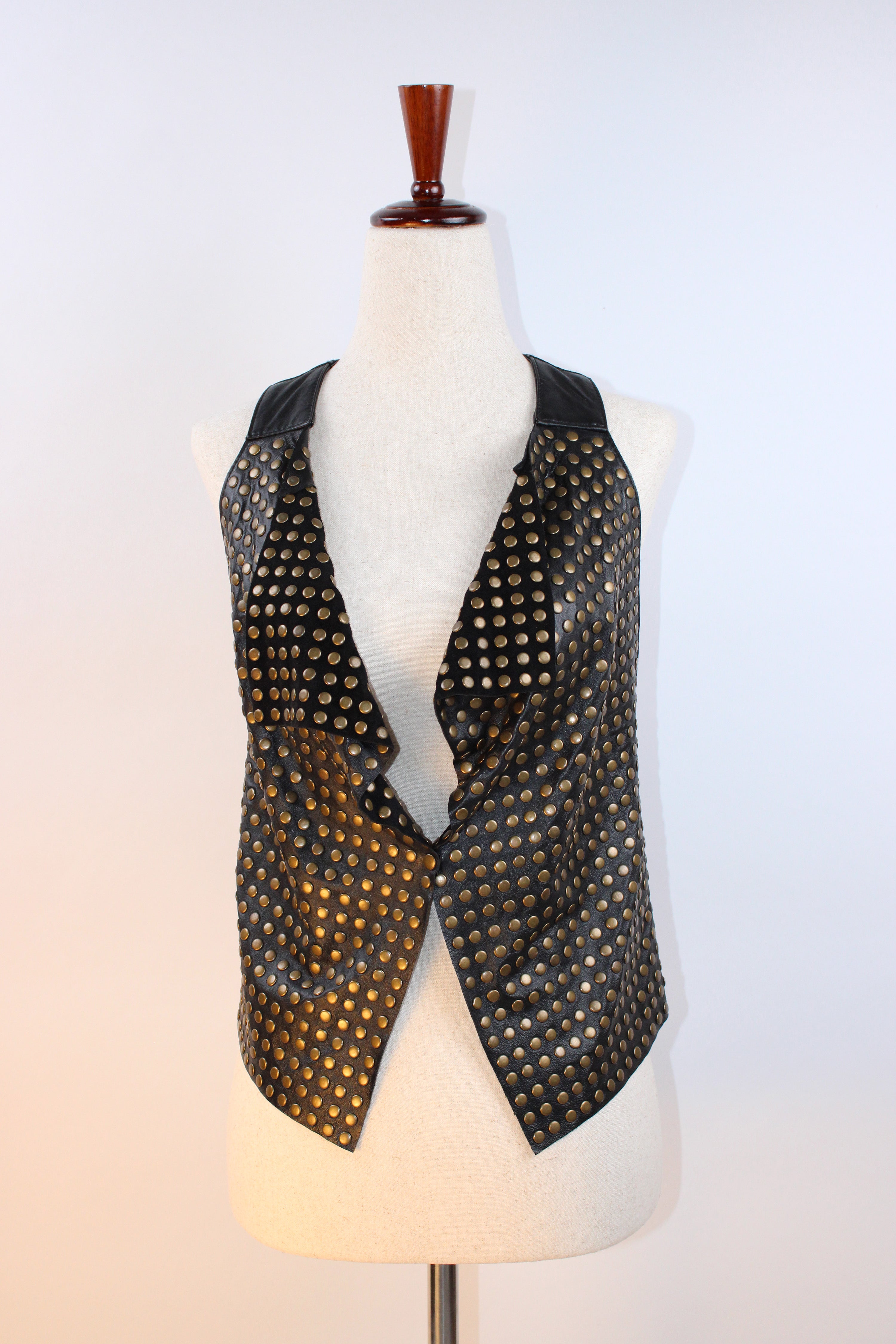 Mike & Chris Studded Leather Vest