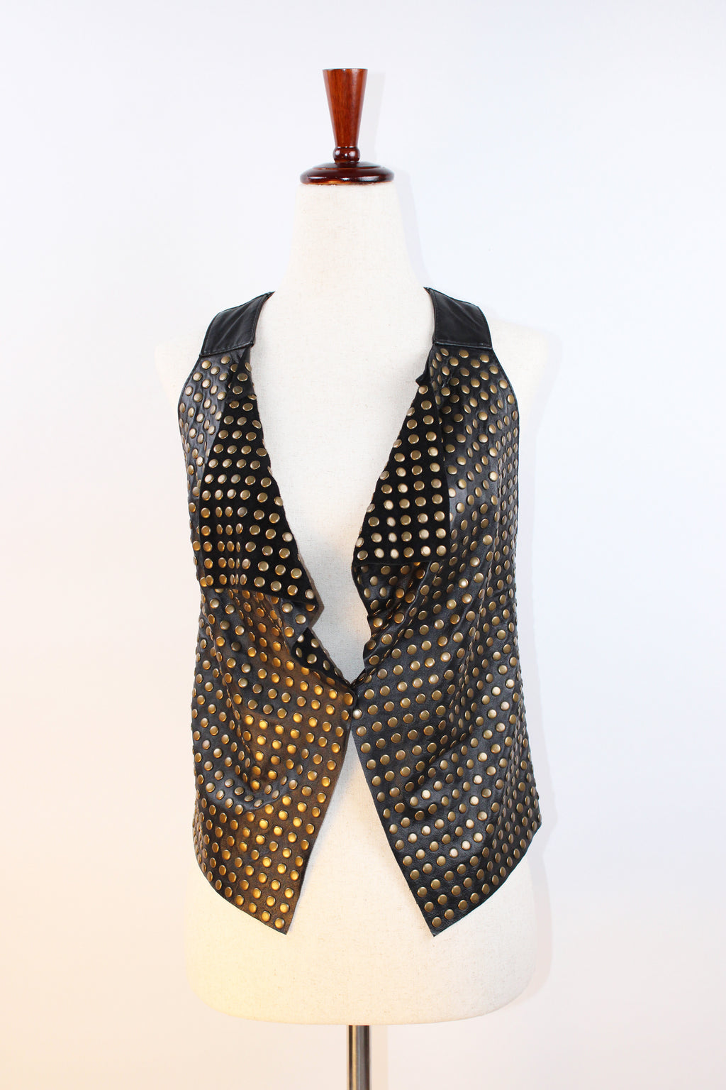 Mike & Chris Studded Leather Vest