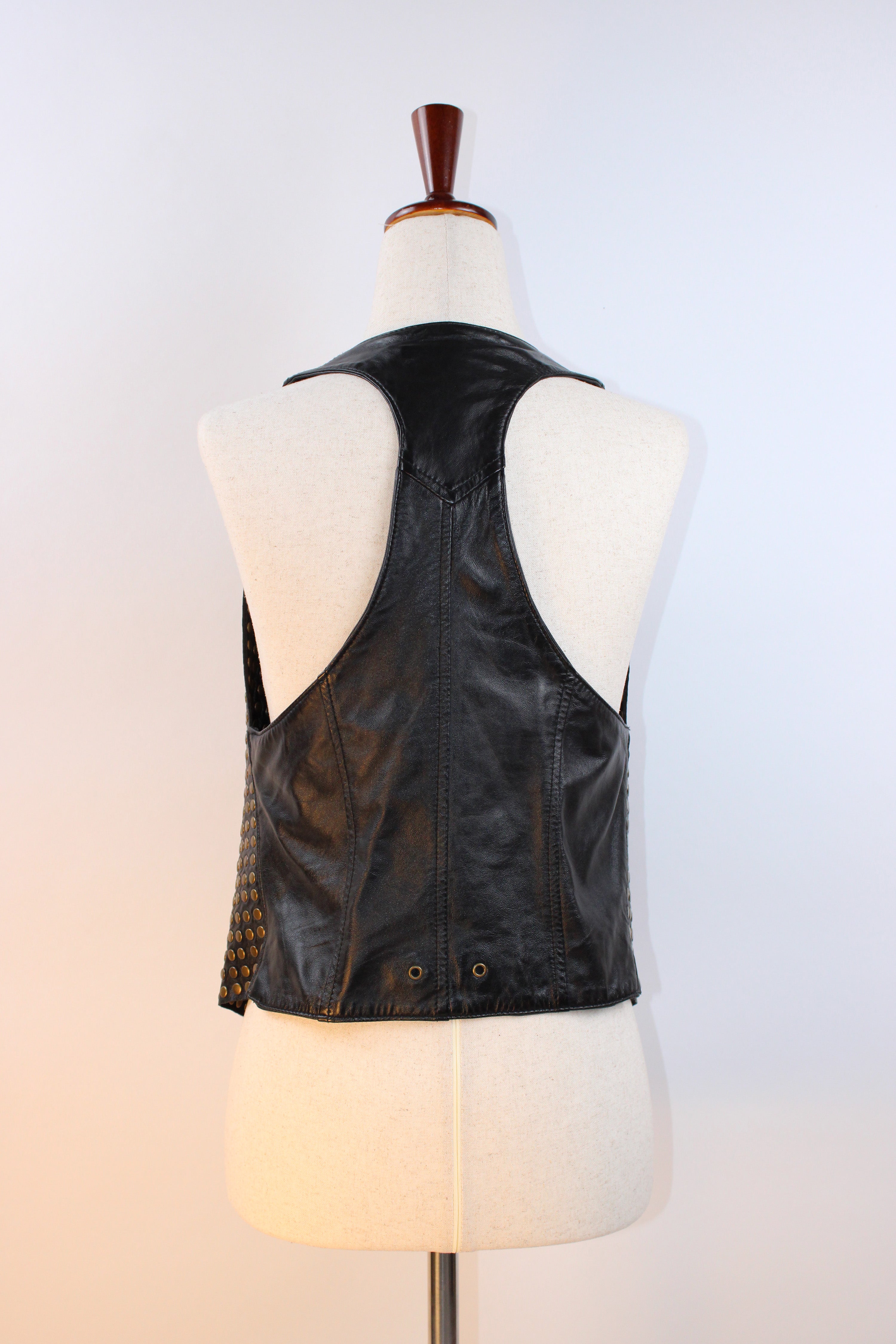 Mike & Chris Studded Leather Vest