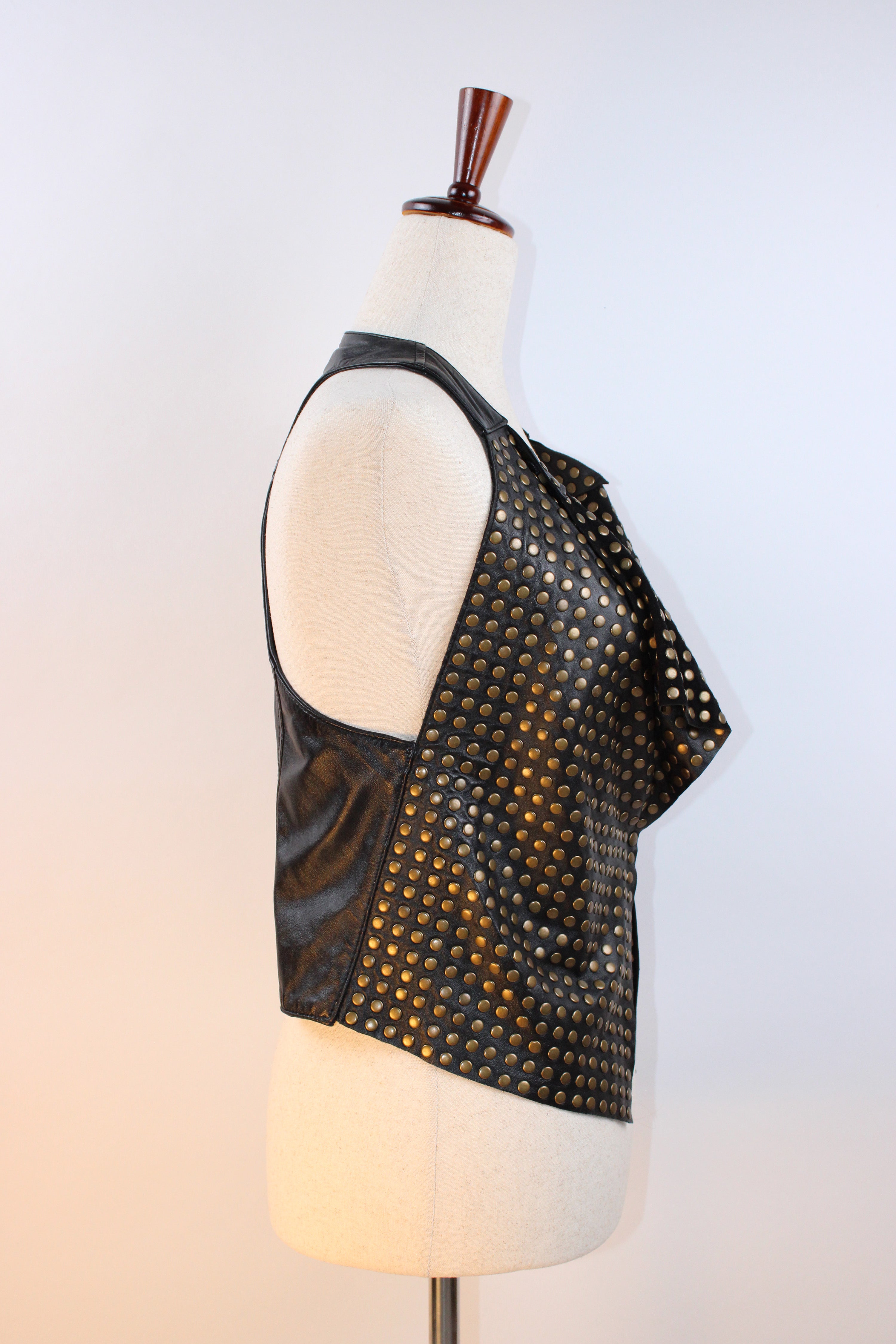 Mike & Chris Studded Leather Vest