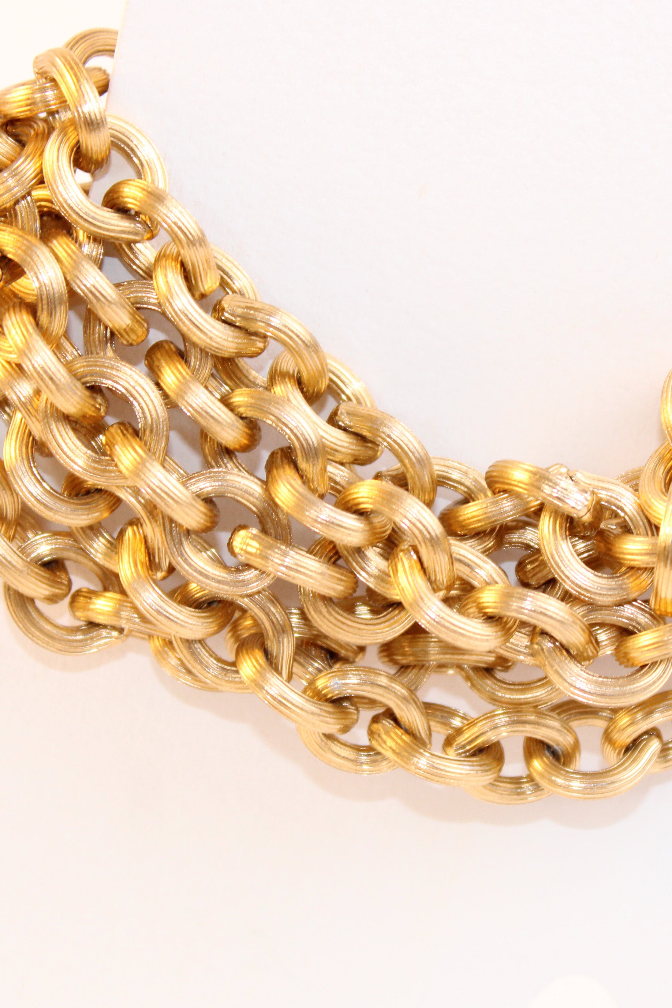 Layered Gold-Tone Chain Bracelet
