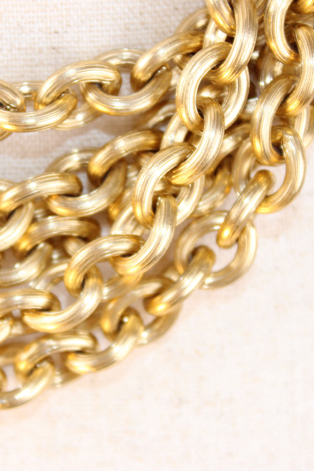 Gold-Tone Multi-Strand Chain Necklace