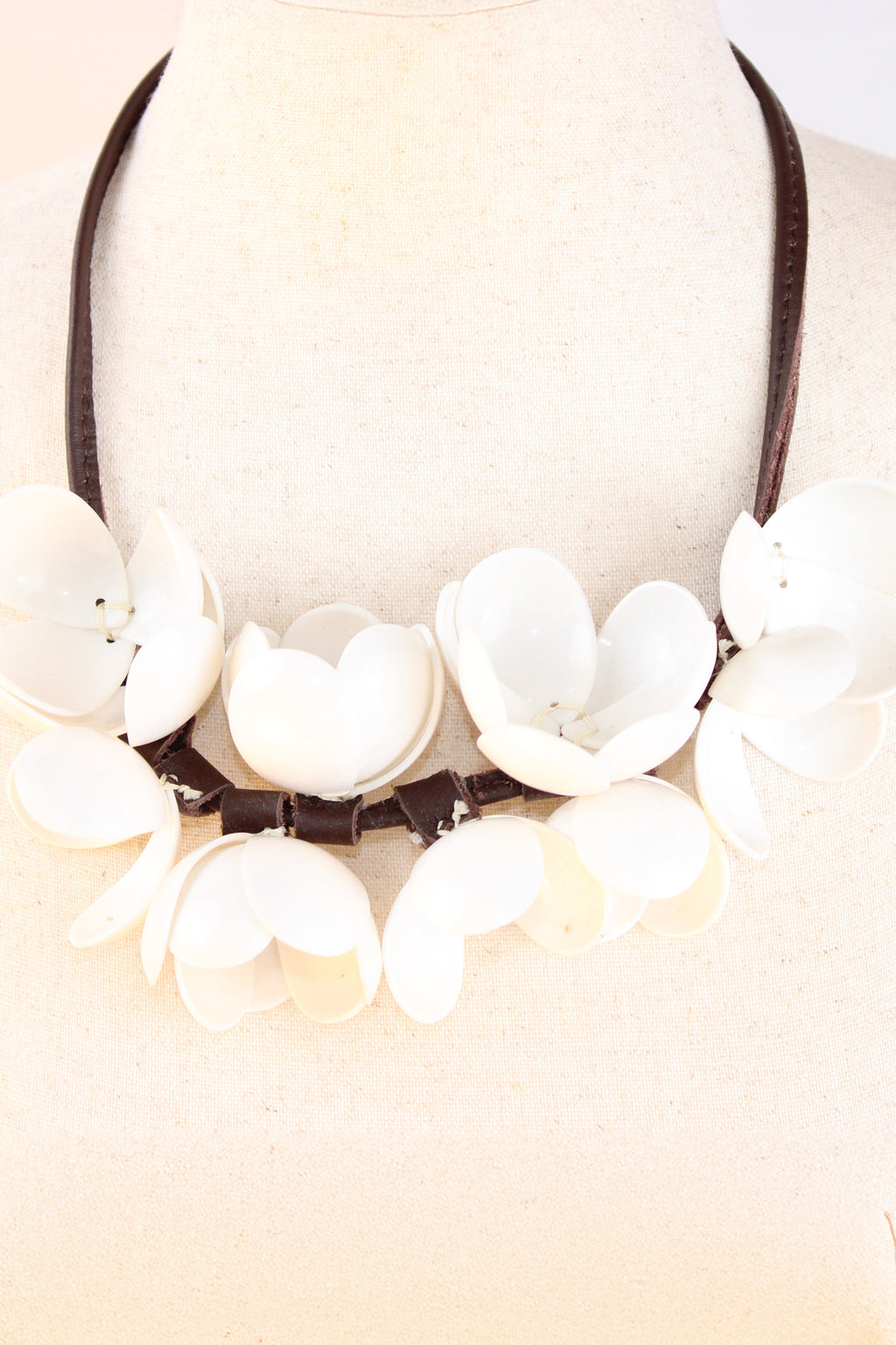 Marni x H&M White Resin Disc Statement Necklace