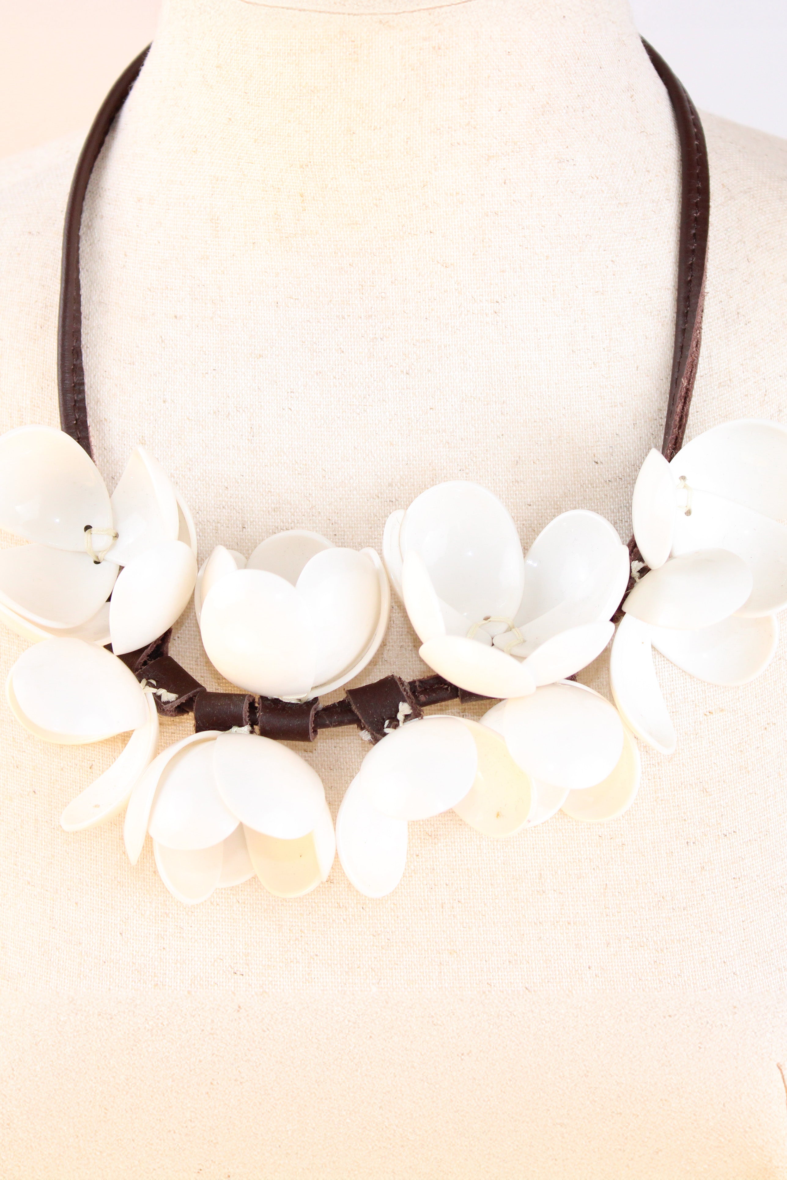 Marni x H&M White Resin Disc Statement Necklace