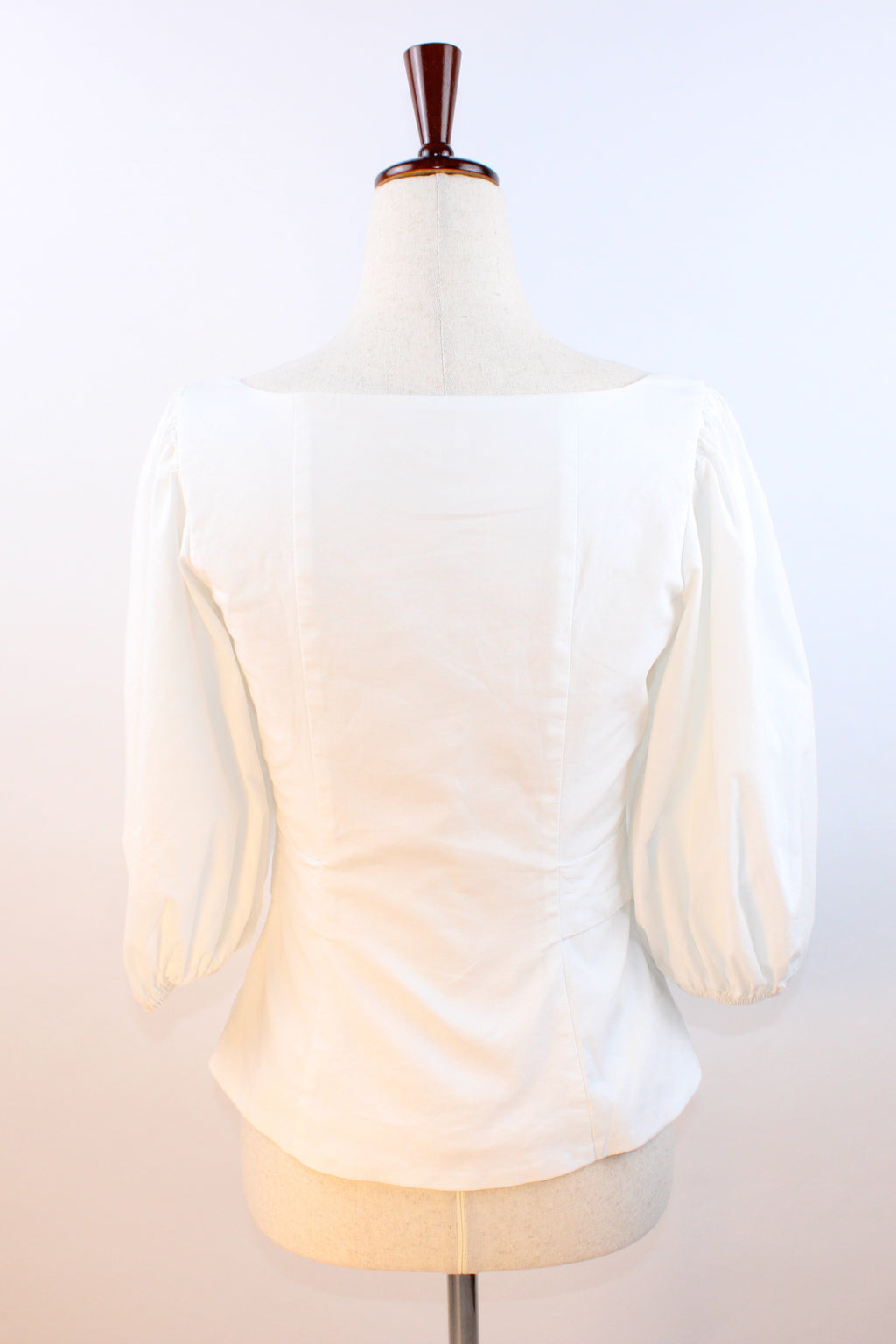 LPA Puff Sleeve Tie Front Blouse