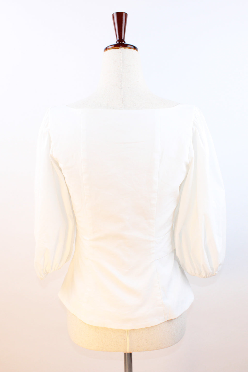 LPA Puff Sleeve Tie Front Blouse